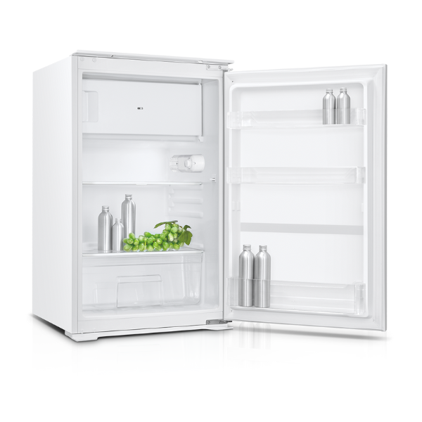 Kitchenette Ragnar 280cm avec micro-ondes, réfrigérateur, four et lave-vaisselle - blanc brillant - Image 9