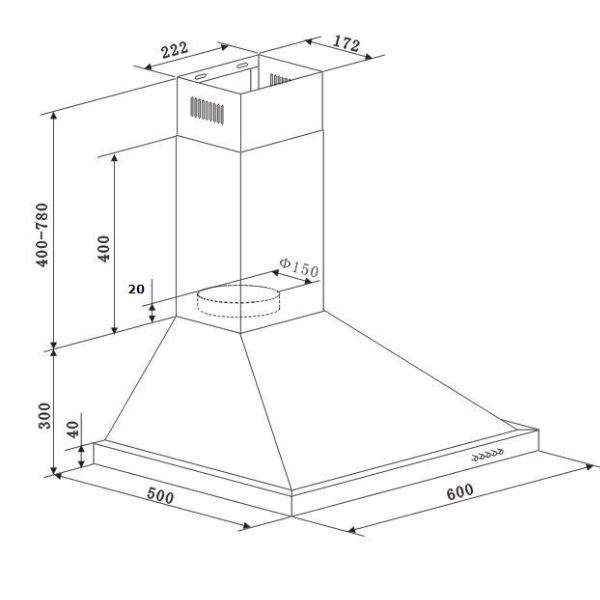 Kitchenette Ragnar 290cm avec un four - anthracite brillant - Image 11