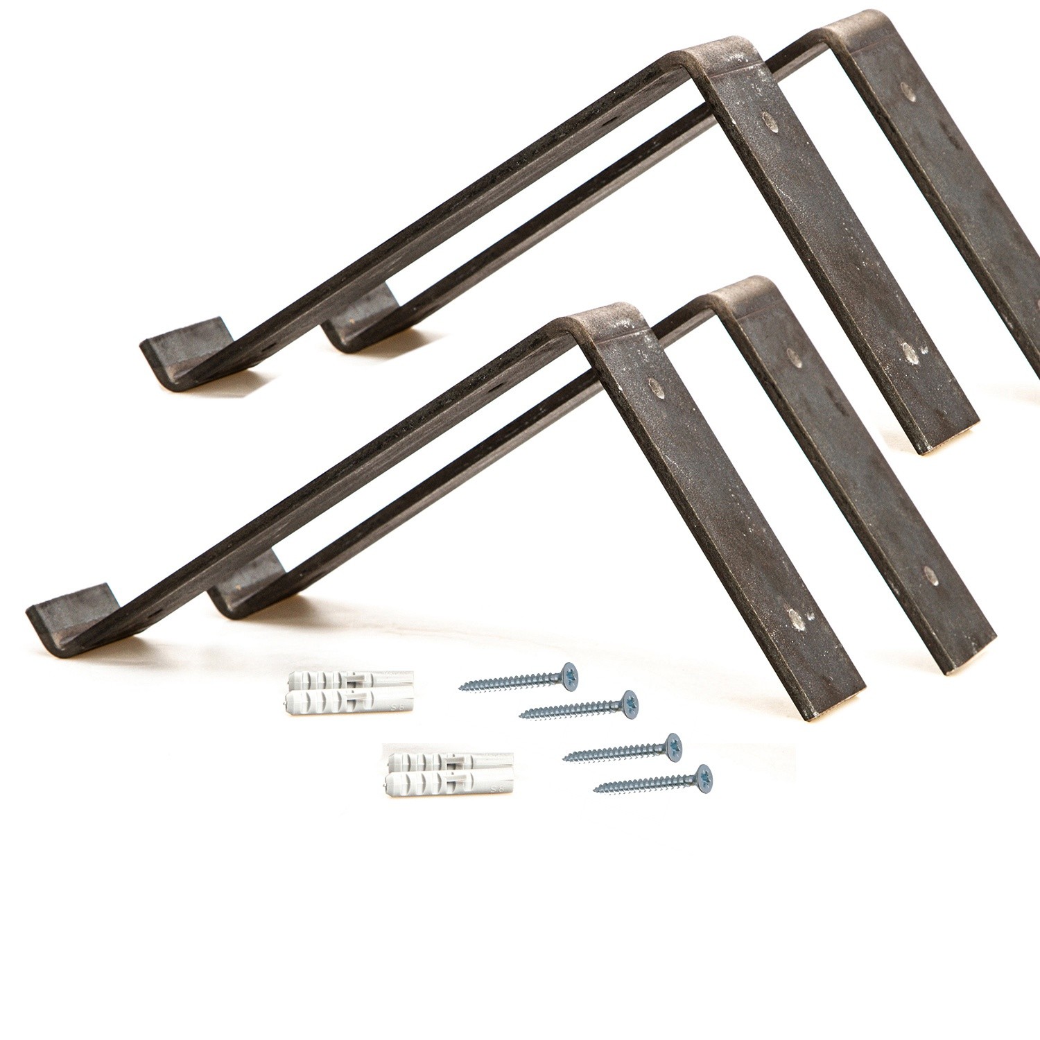 Lam006 Étagère murale décorative en bois | 100 % bois d'épicéa | Noir, noyer - Image 10