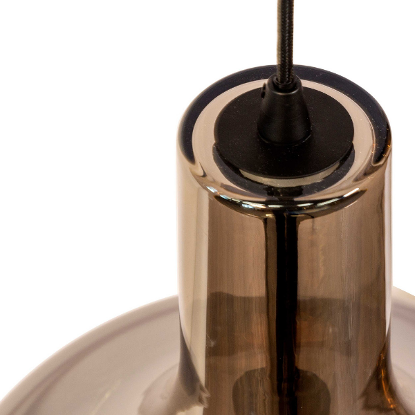 Lampe suspendue Fumé 37cm - verre fumé - Image 4