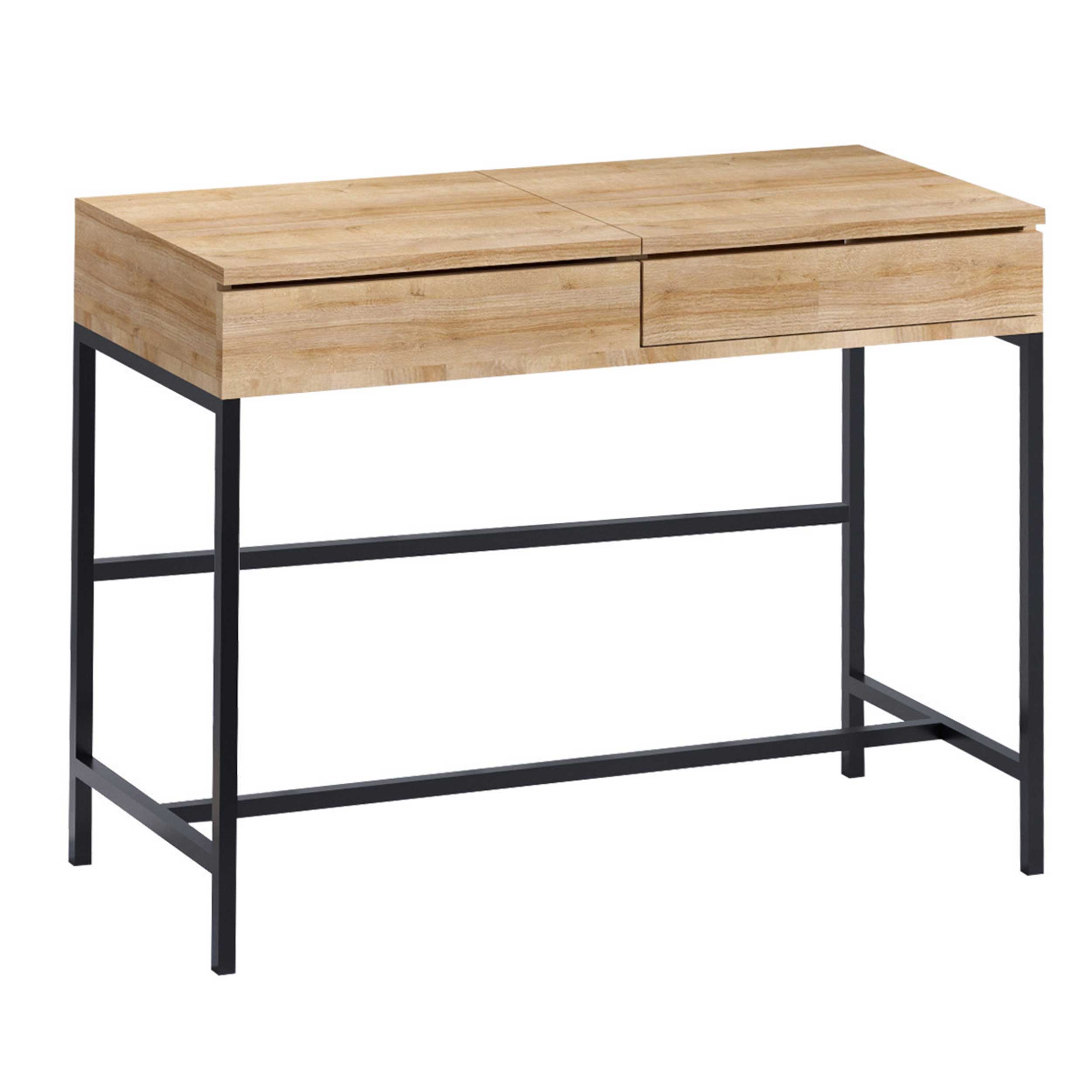 Linda Coiffeuse | 100 % MÉLAMINE | Chêne, Noir - Image 4