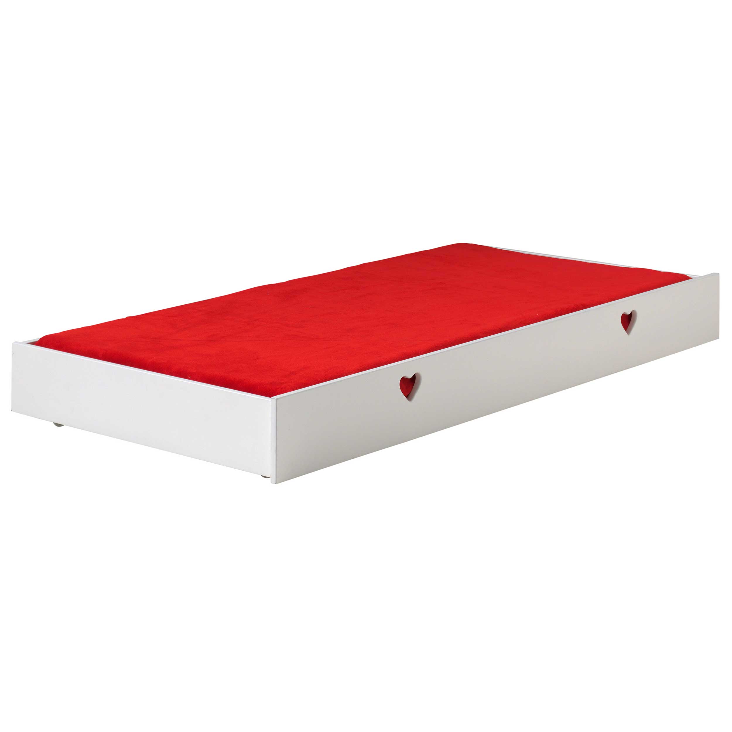 Lit à baldaquin Amori 90x200cm avec tiroir de lit et voile - blanc - Image 6