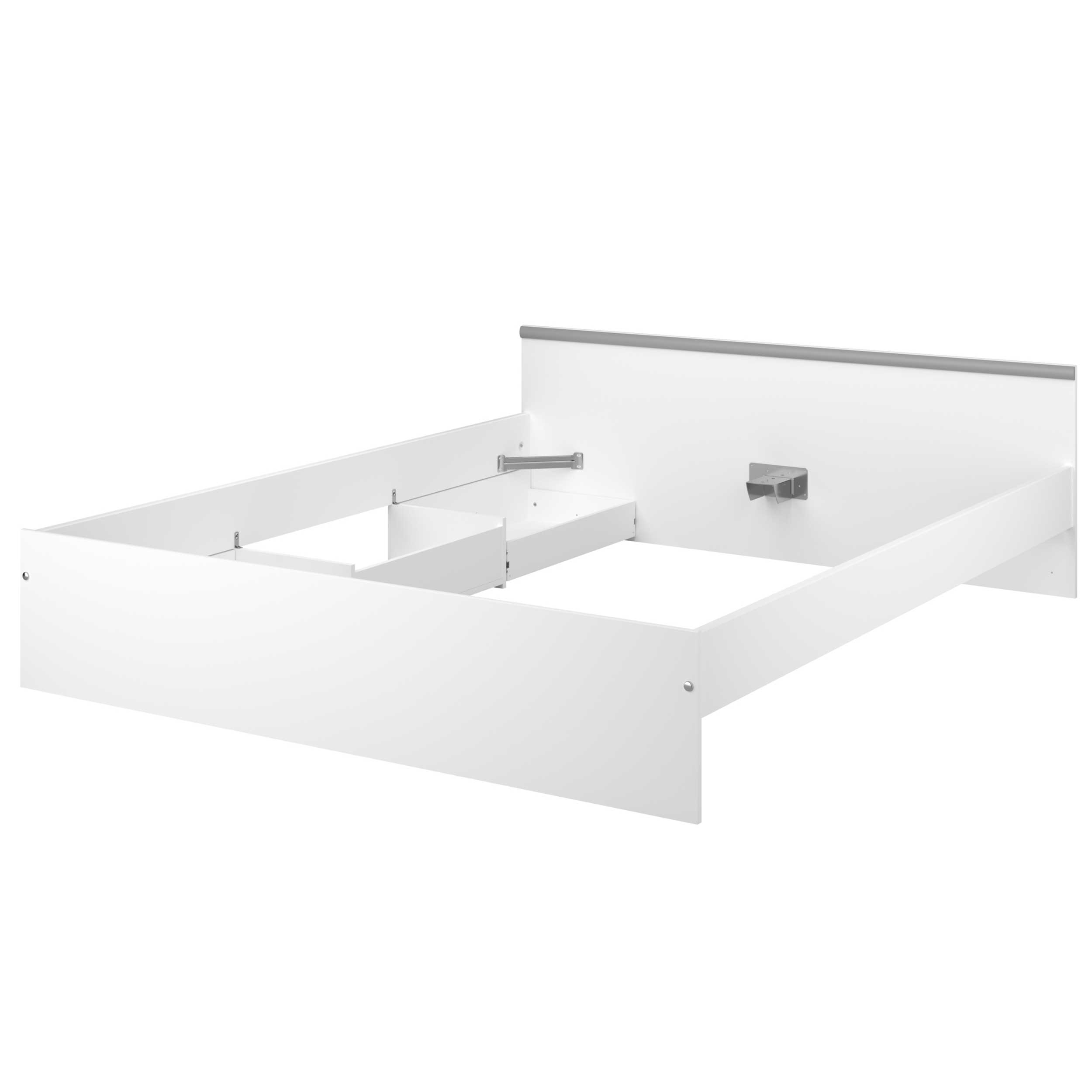 Lit Alma 140x190cm avec tiroirs - blanc - Image 5