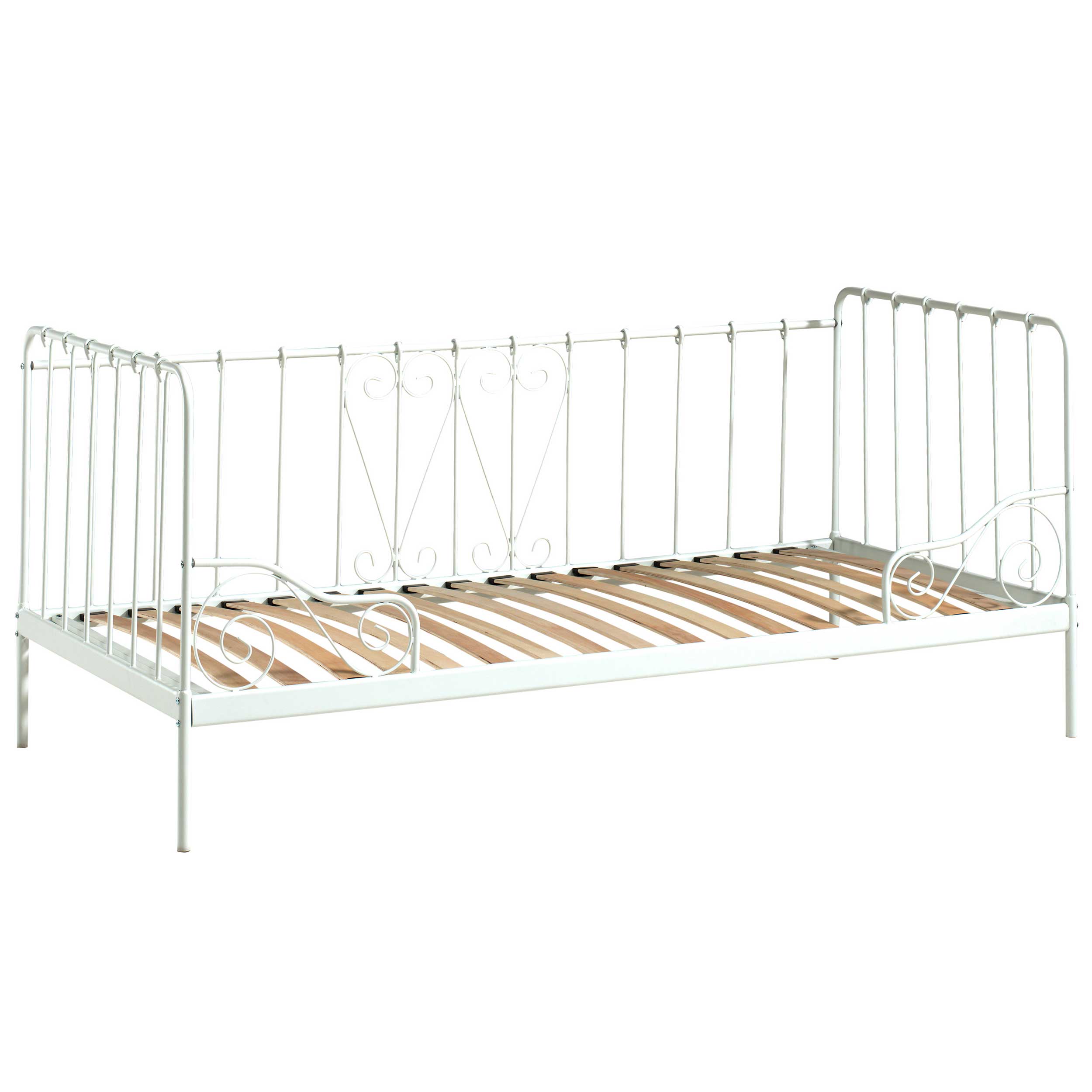 Lit banquette Alice 90x200 cm métal - blanc - Image 4