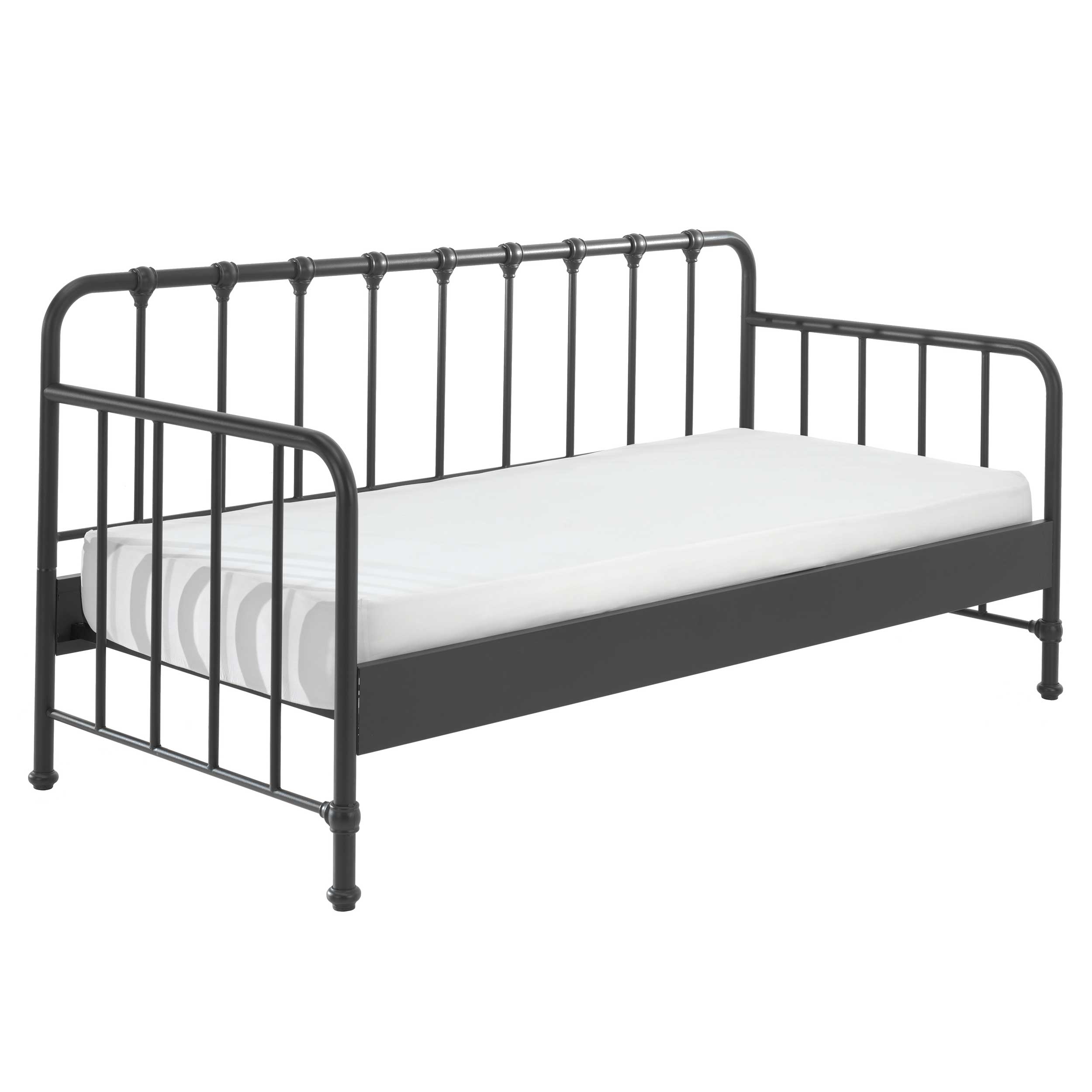 Lit banquette Bronxx métal 90x200 - noir mat - Image 5