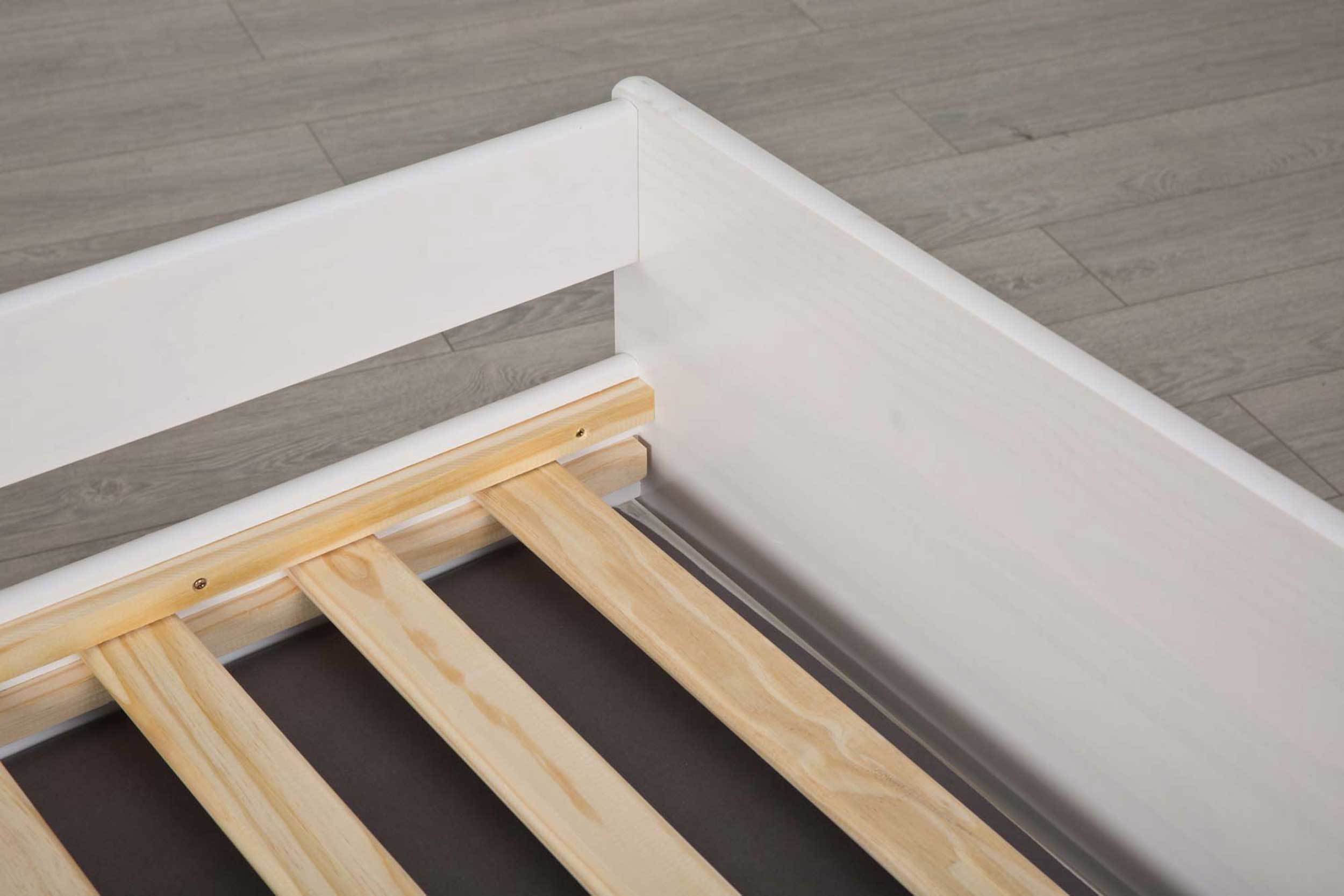 Lit banquette gigogne Lothar 90x200cm 3 couchages - white wash - Image 5