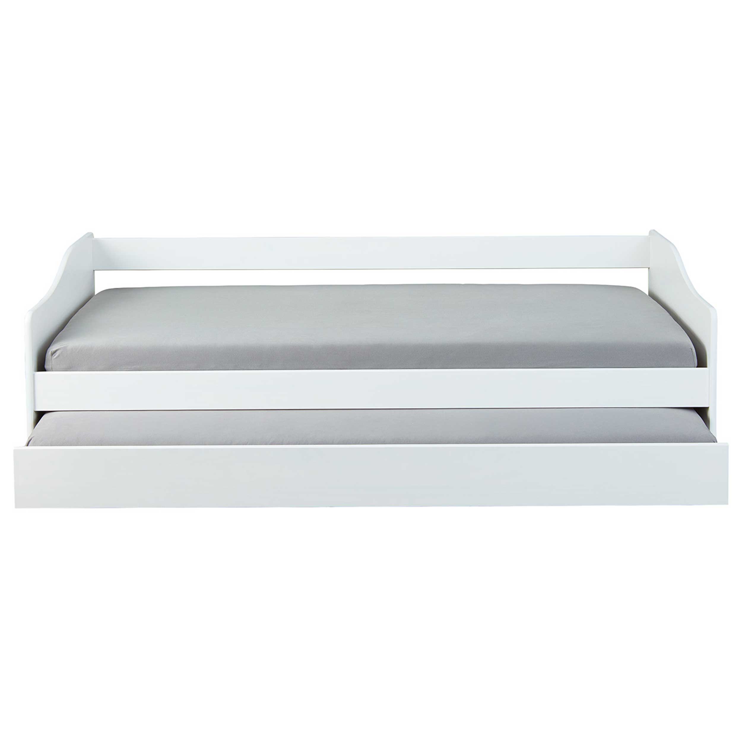 Lit banquette gigogne Malte - blanc - Image 2