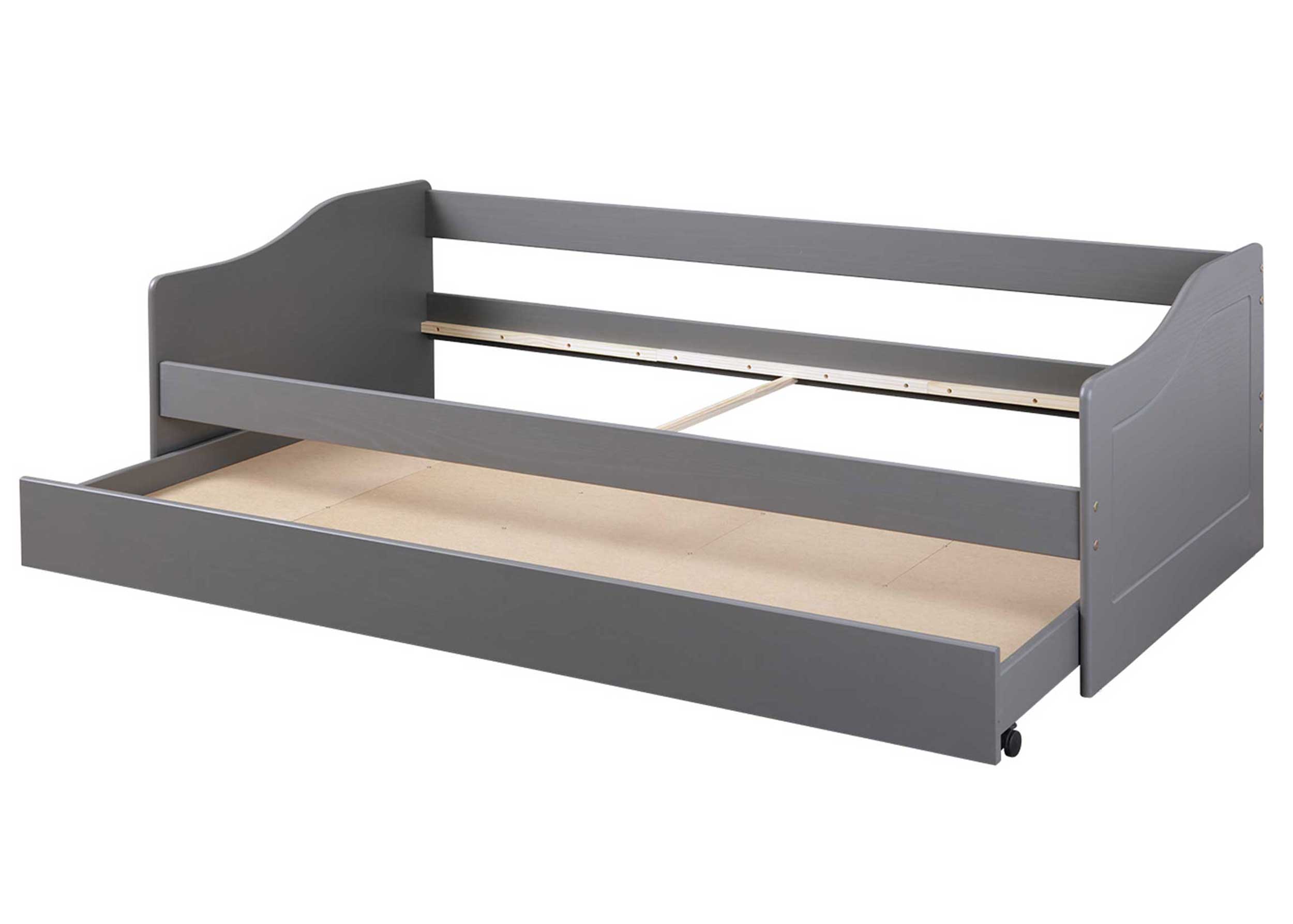 Lit banquette gigogne Malte - gris - Image 3