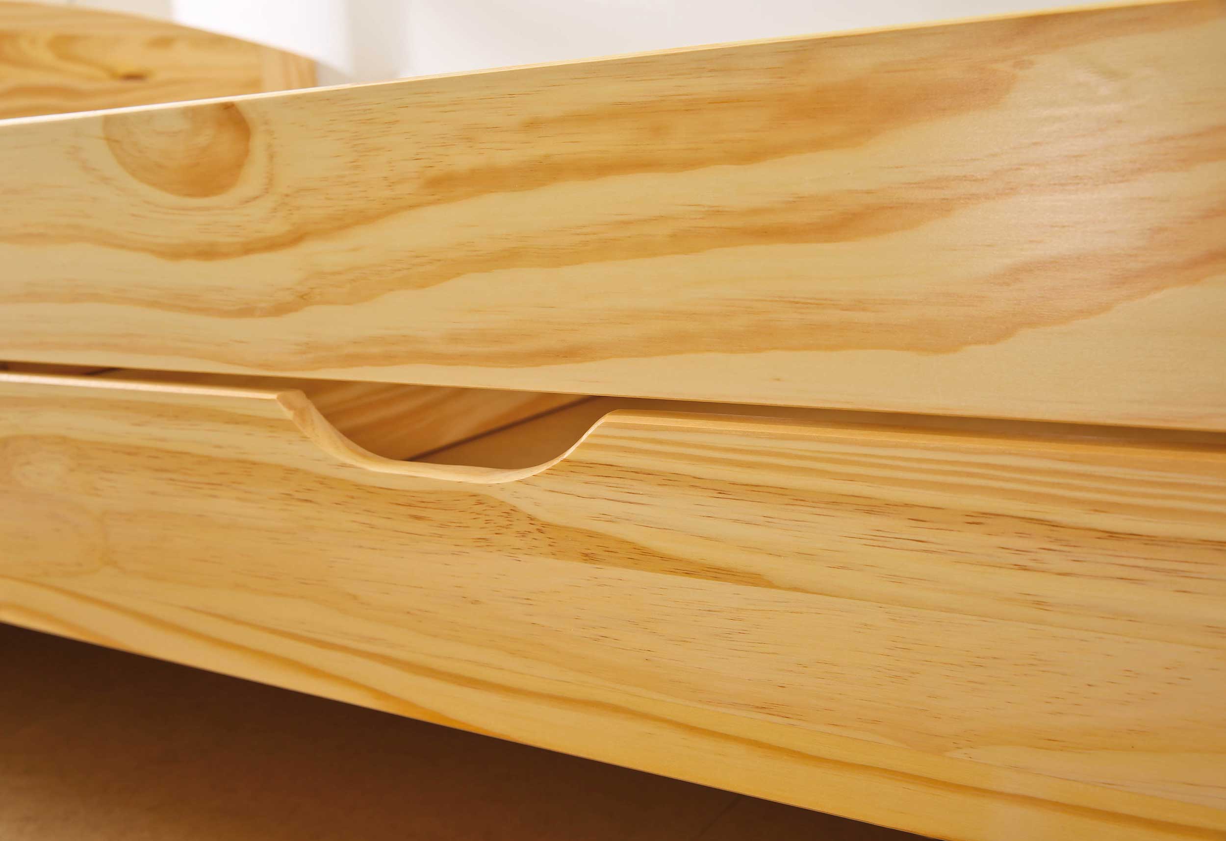 Lit banquette gigogne Thomas 90x200 - bois massif - Image 3