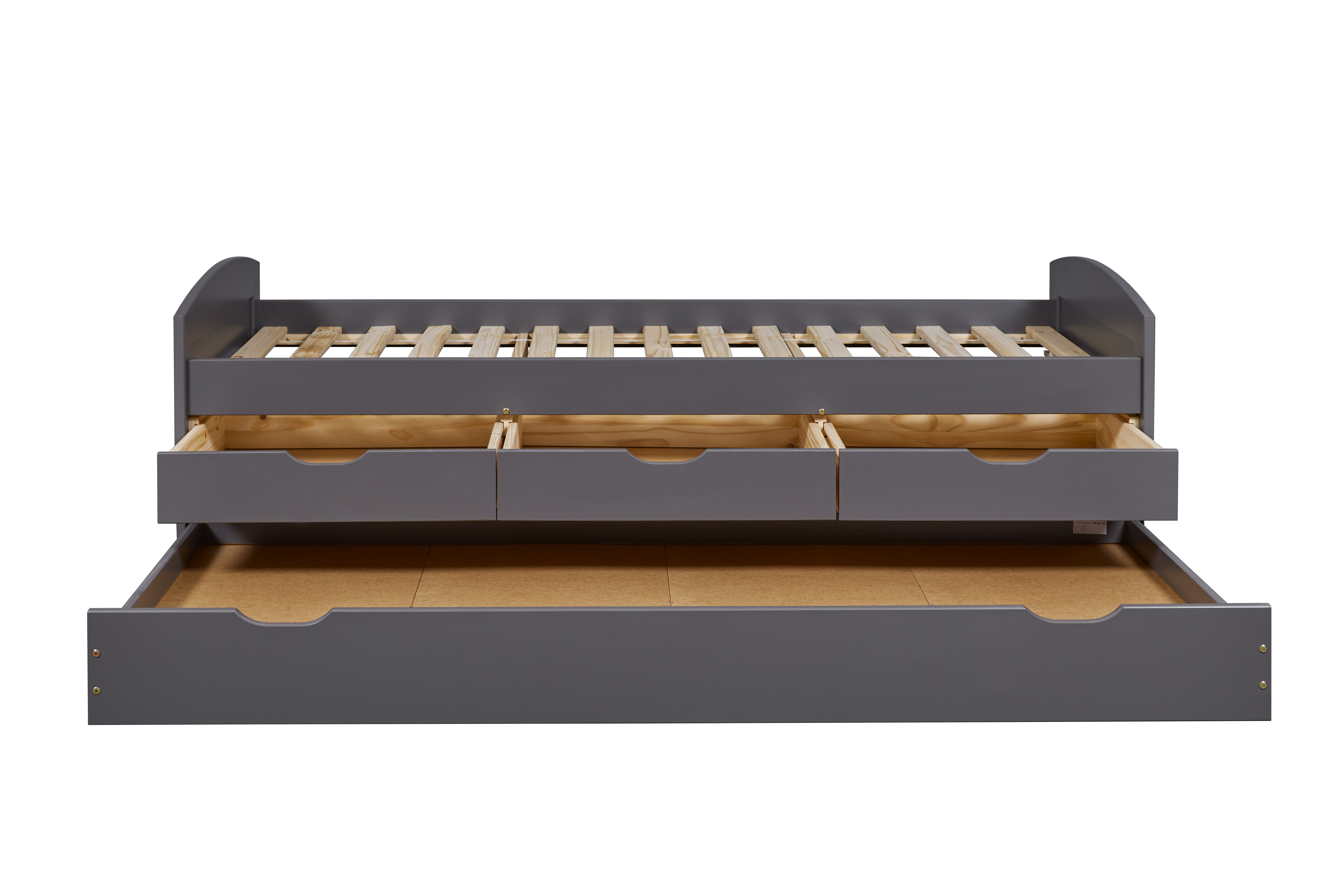 Lit banquette Jenny 90x200 cm avec 3 tiroirs- gris - Image 11