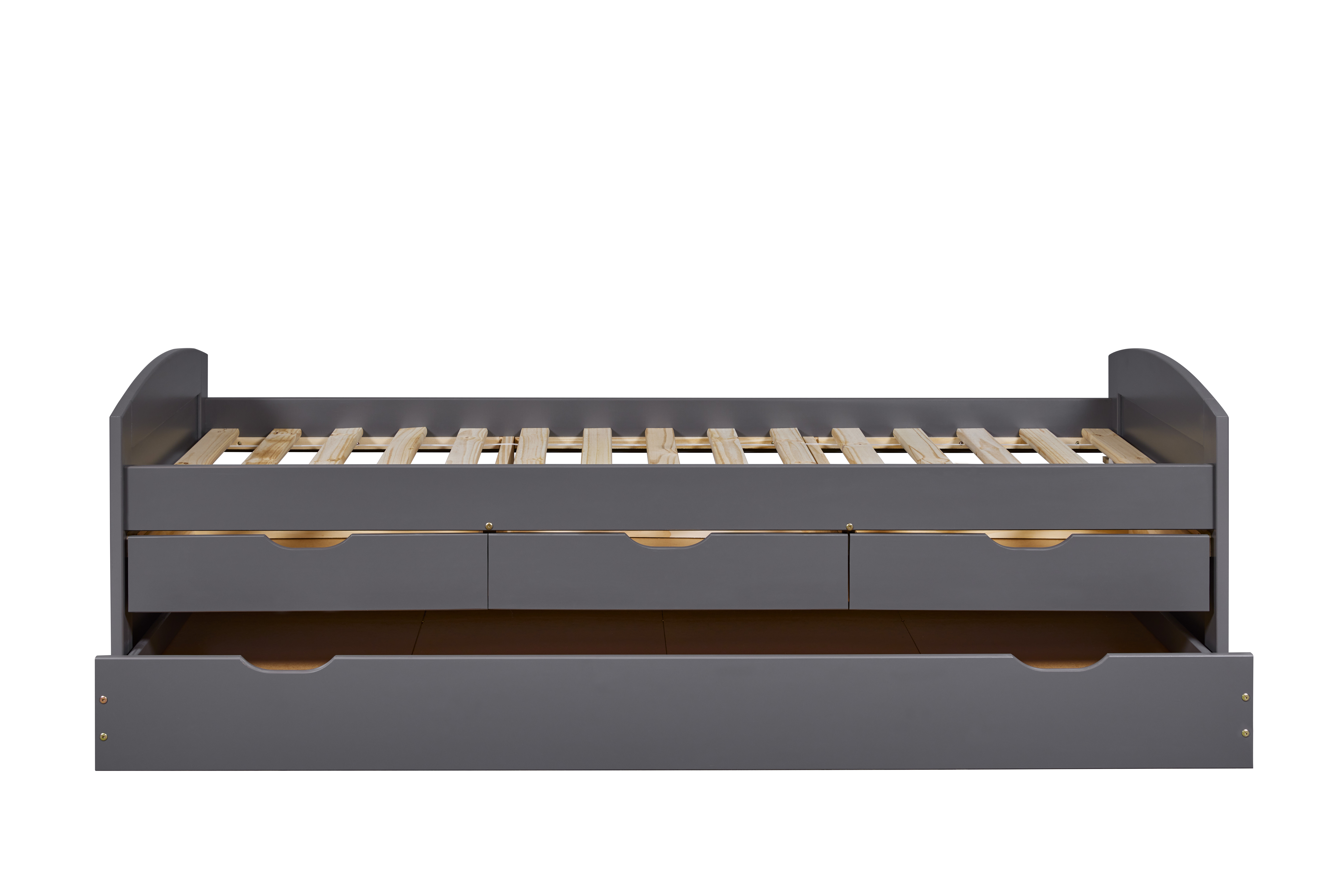 Lit banquette Jenny 90x200 cm avec 3 tiroirs- gris - Image 12