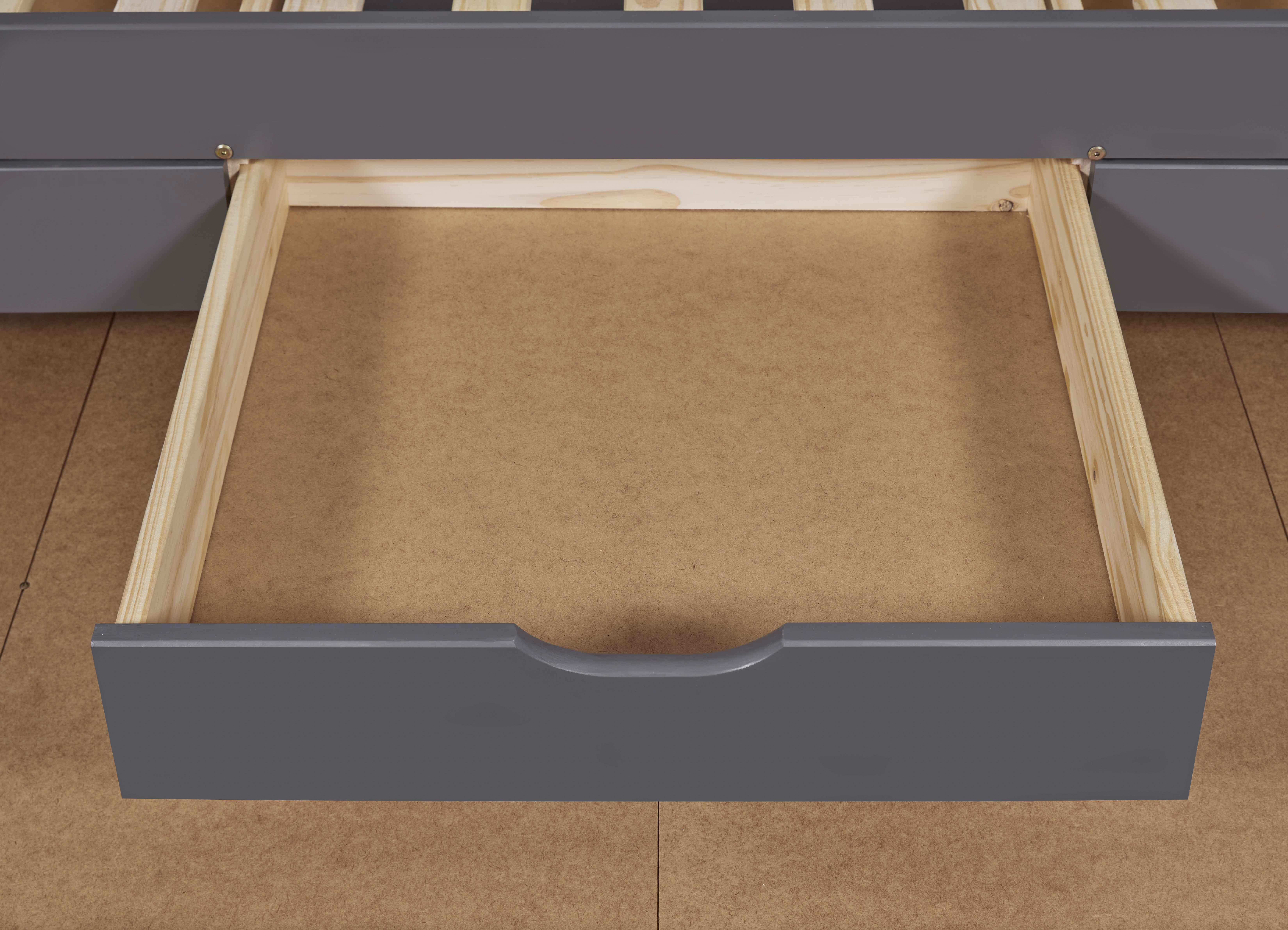 Lit banquette Jenny 90x200 cm avec 3 tiroirs- gris - Image 9