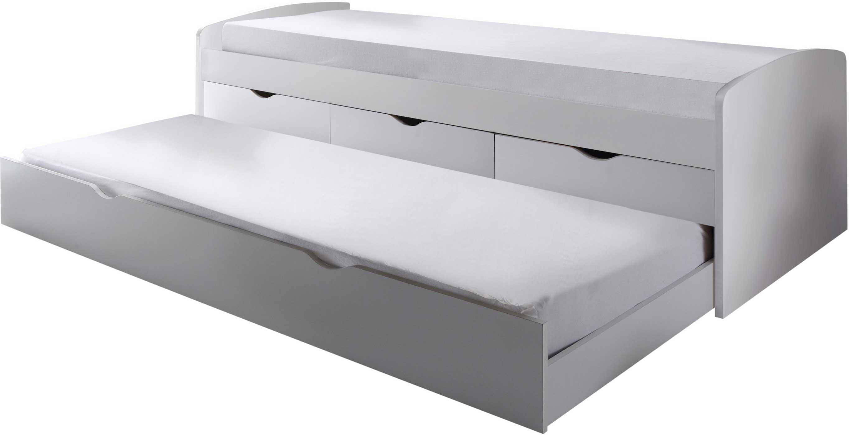 Lit banquette Nasri 90x200 avec tiroir de lit - blanc - Image 3
