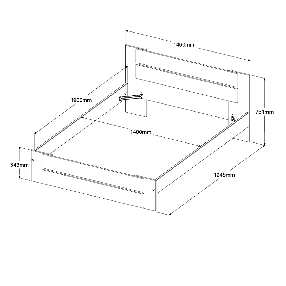 Lit Barbara 140x190cm - Image 2
