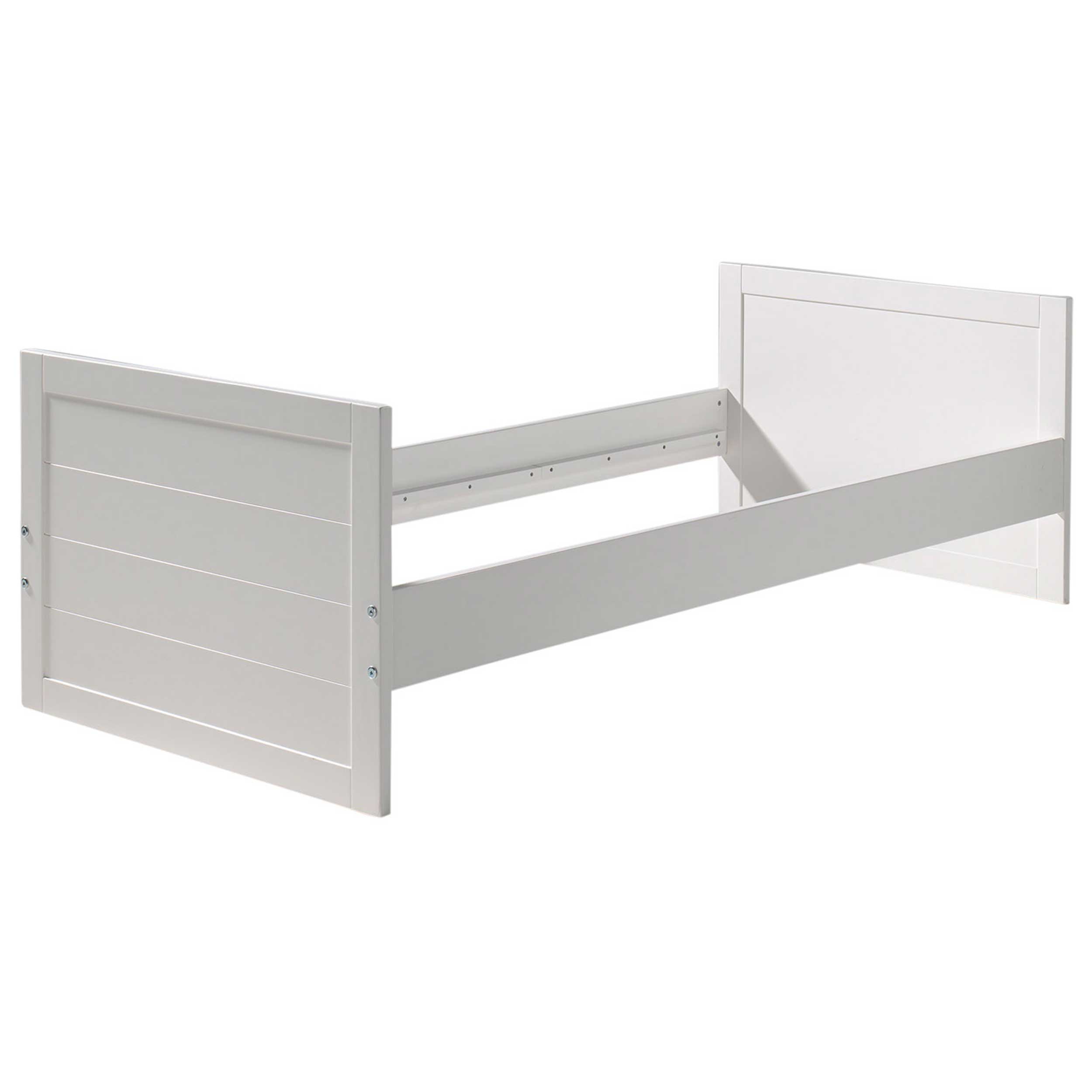 Lit bébé Erik avec côtés de lit pour lit simple - blanc - Image 2