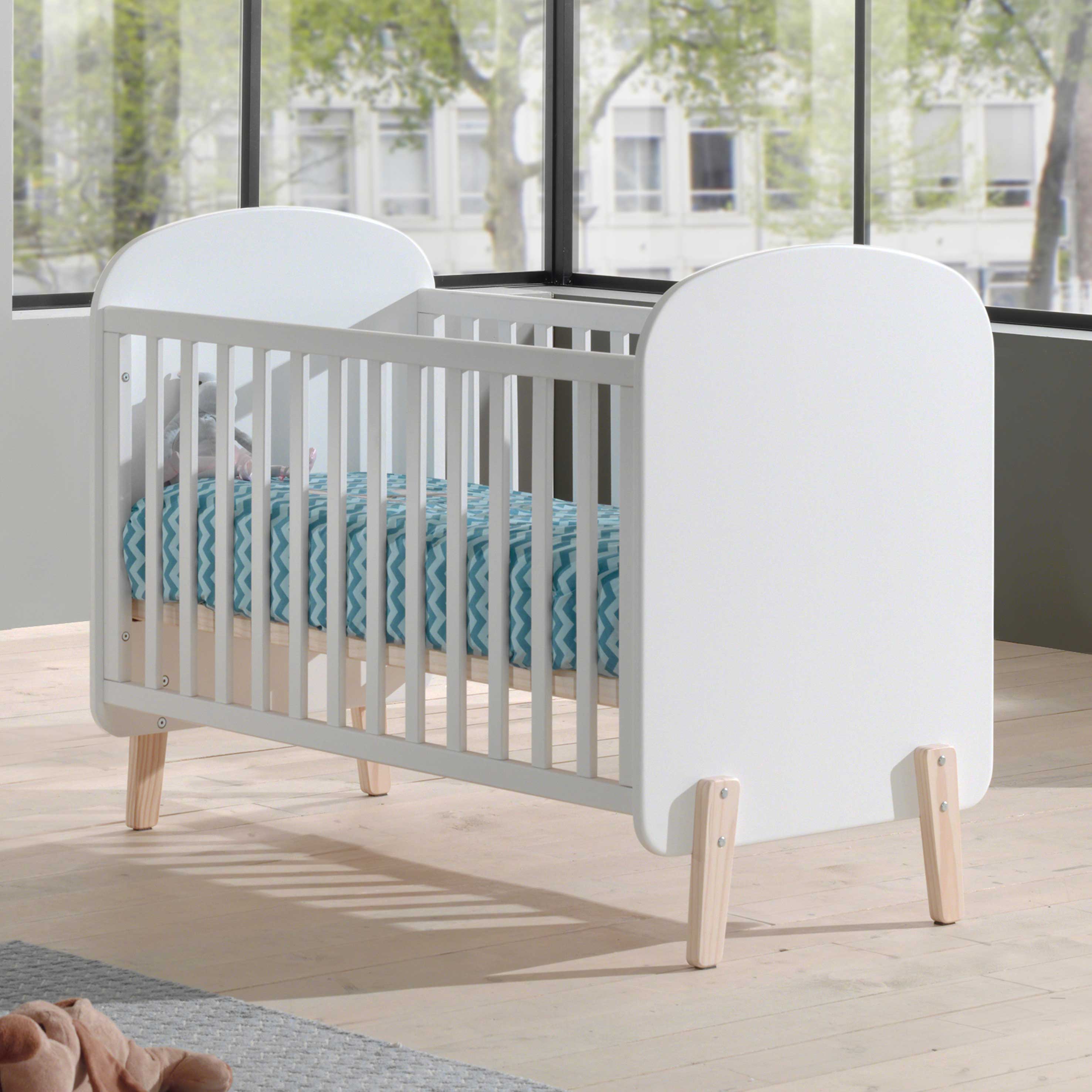 Lit bébé Kiddy 60x120 - blanc