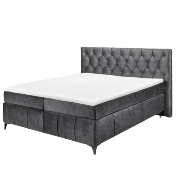 Lit boxspring Pemberley 160x200cm - anthracite - Image 2
