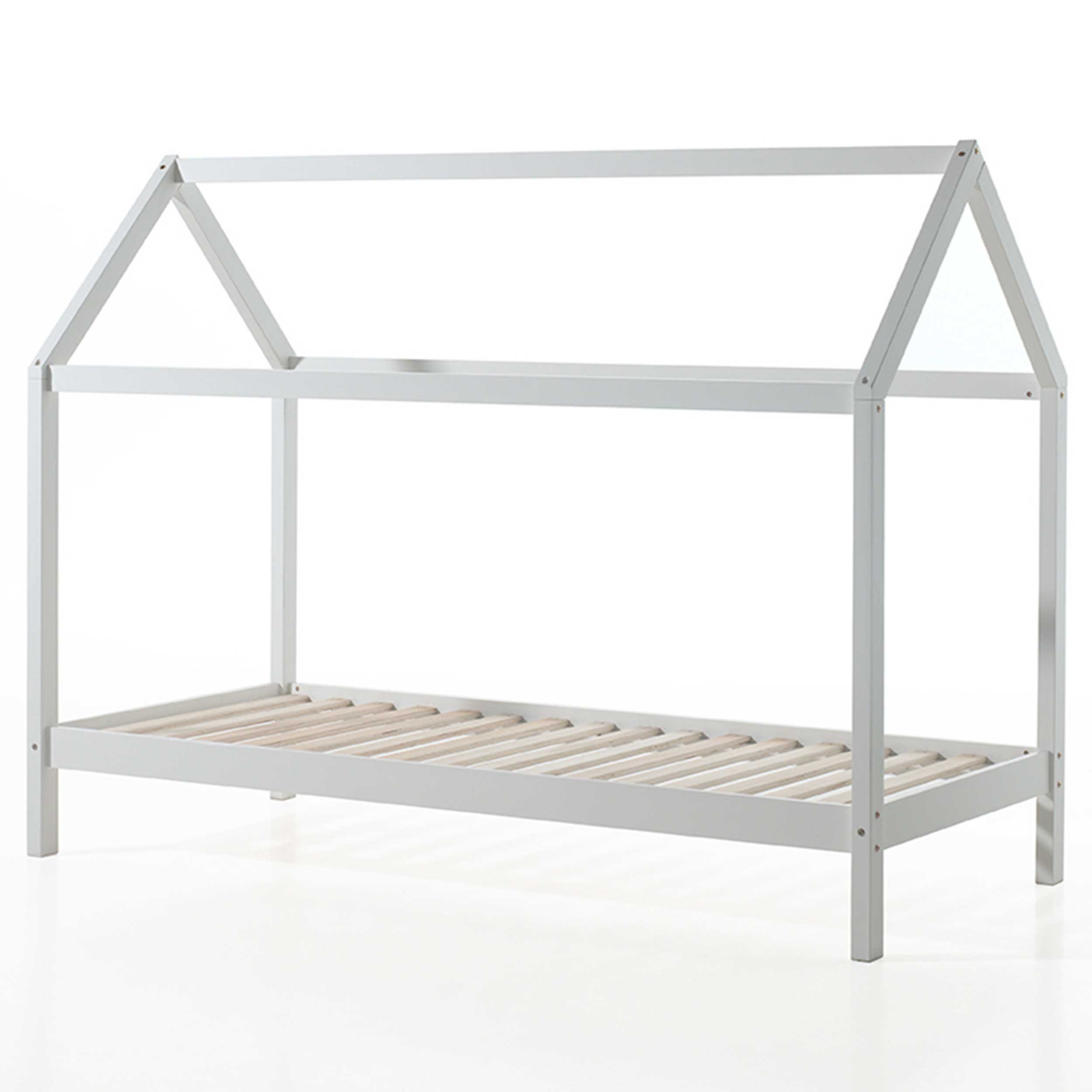 Lit cabane Dallas 1 90x200 avec tiroir de lit - blanc - Image 3