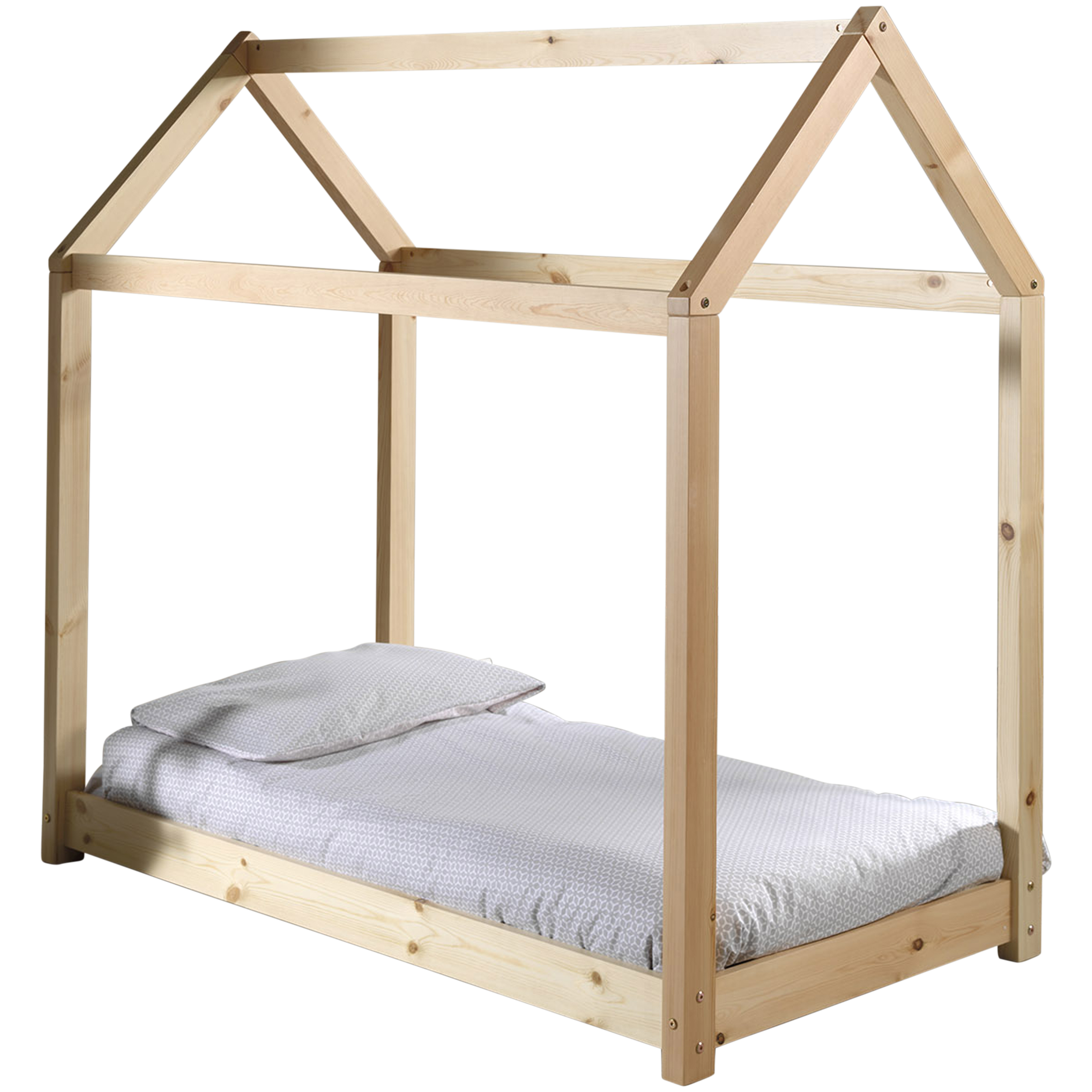 Lit cabane Home 70x140 - bois de pin - Image 3