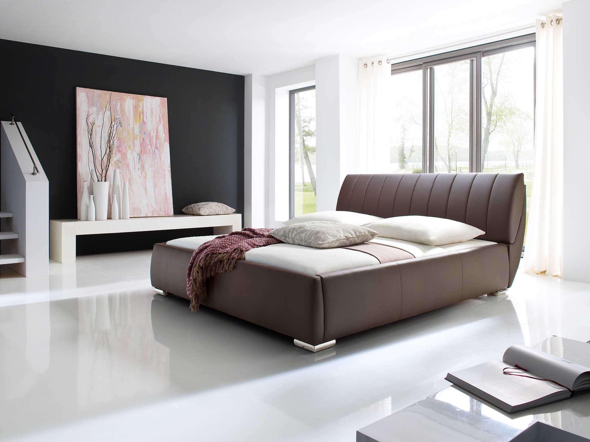 Lit coffre Davos 180x200 - brun - Image 3