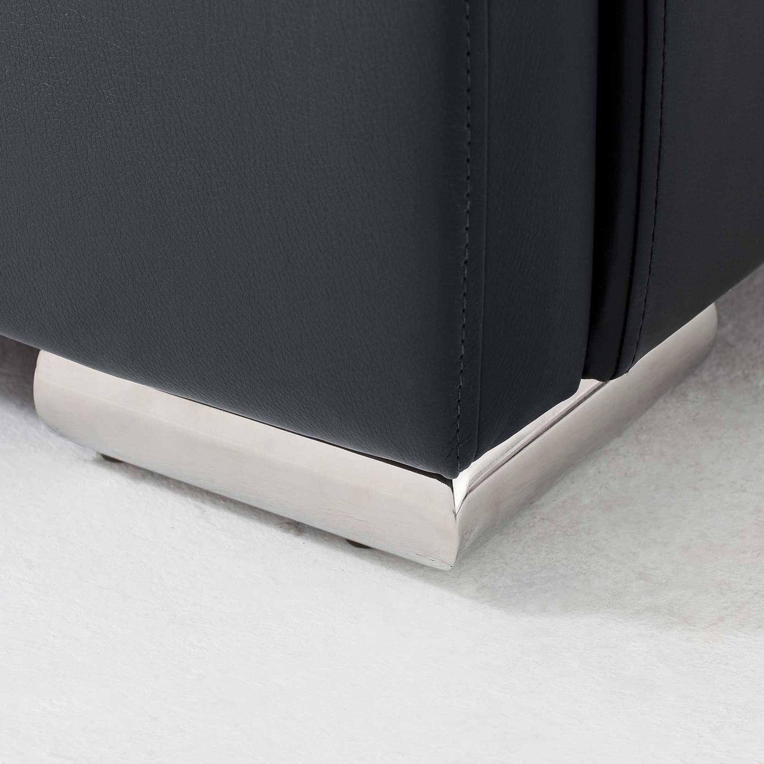 Lit coffre Davos 200x200 kingsize - noir - Image 8