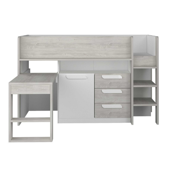Lit combiné Beau 90x200  avec bureau - blanc - Image 10