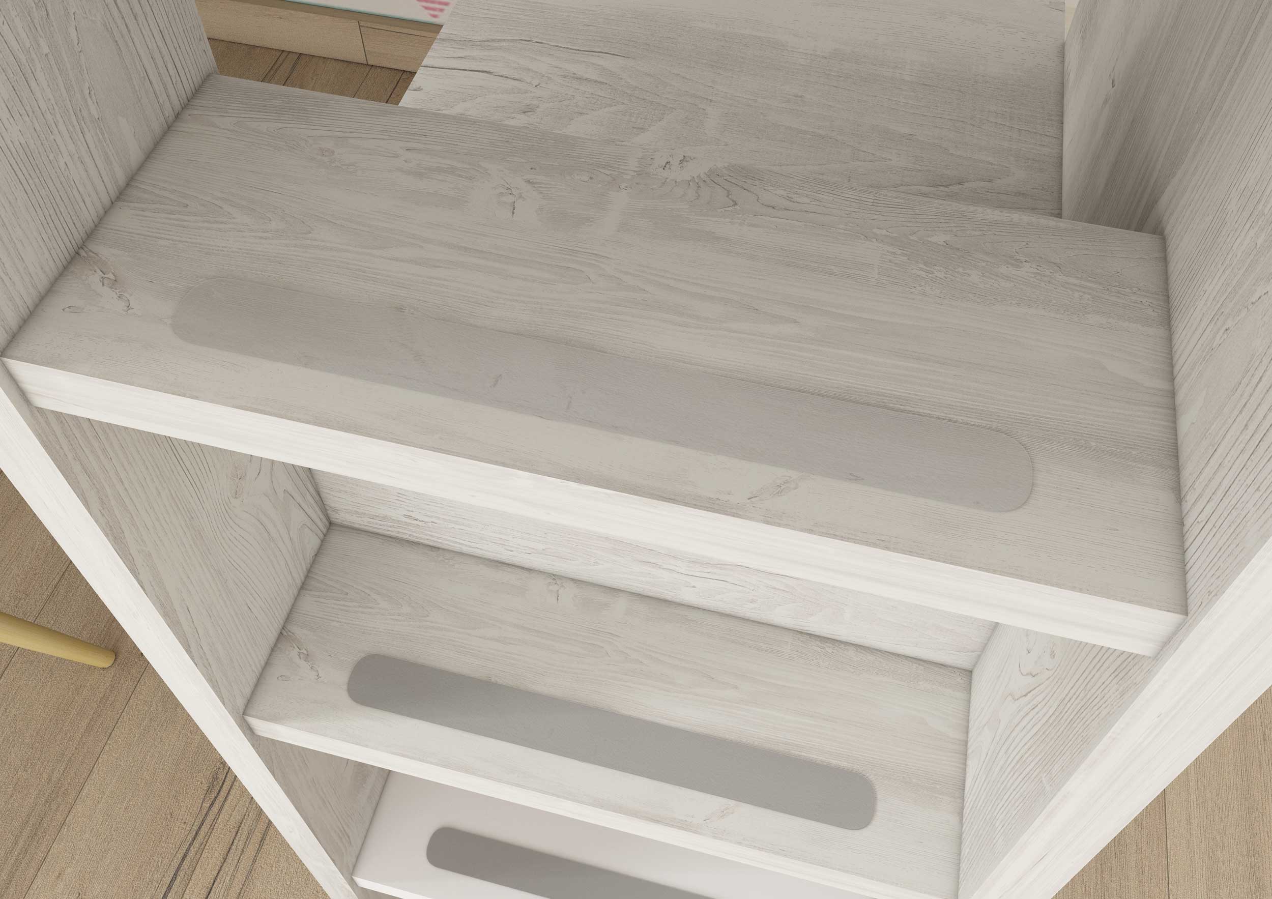 Lit combiné Beau 90x200 avec bureau - bleu foncé - Image 6