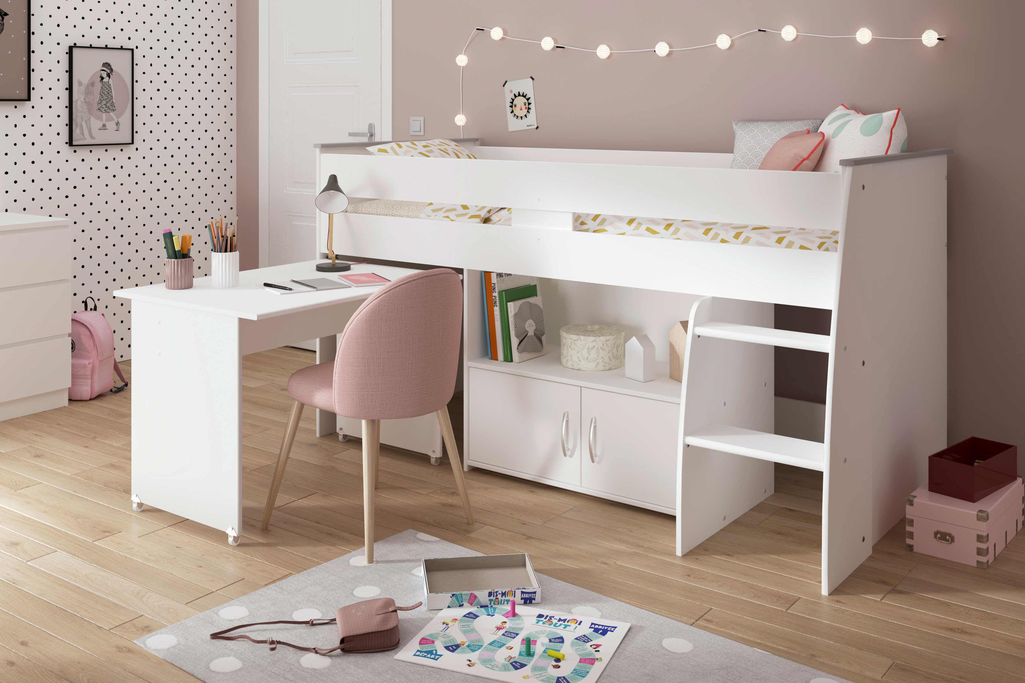 Lit combiné Upside Down 90x200 - blanc - Image 8