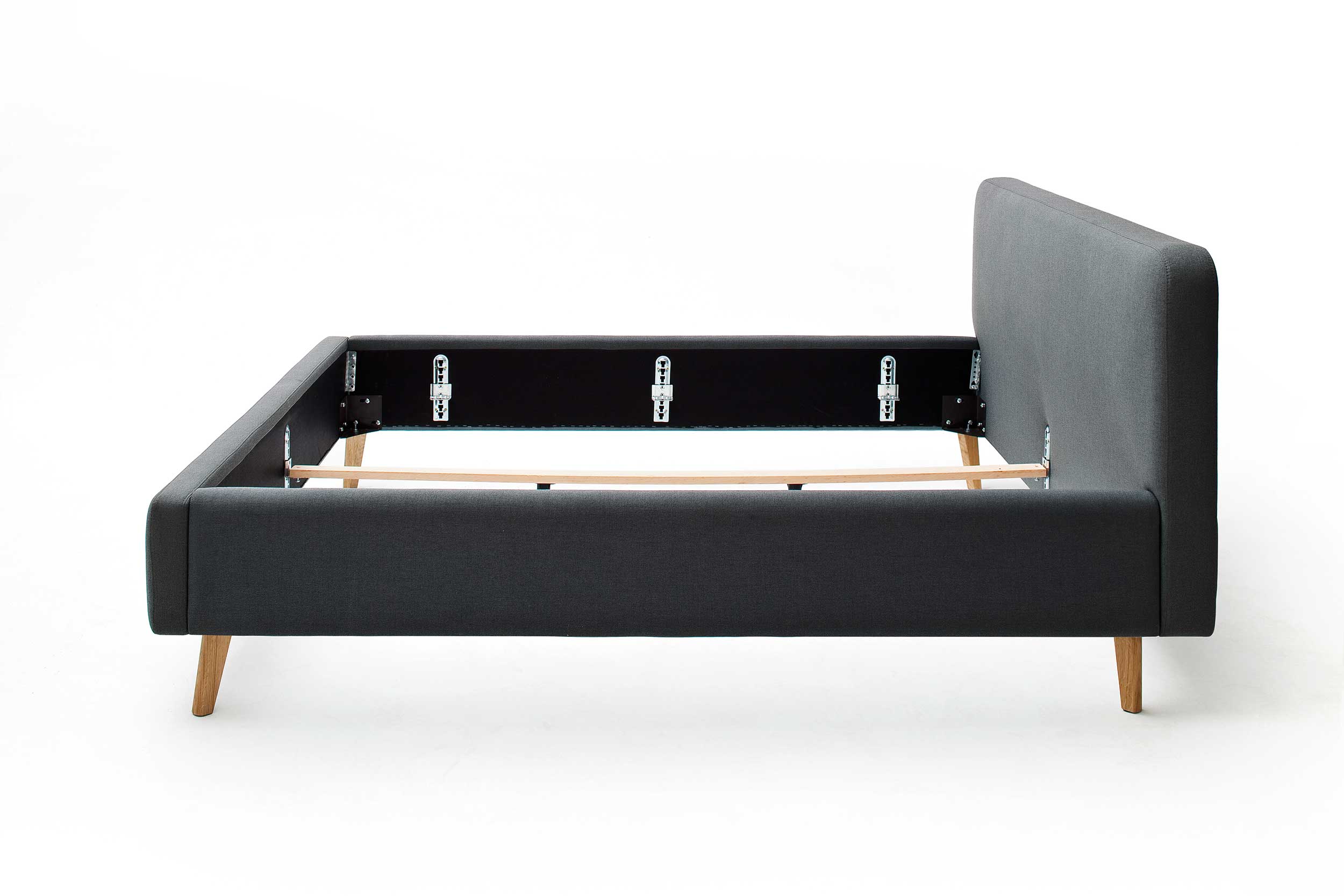 Lit en tissu Tony 180x200 - anthracite - Image 4