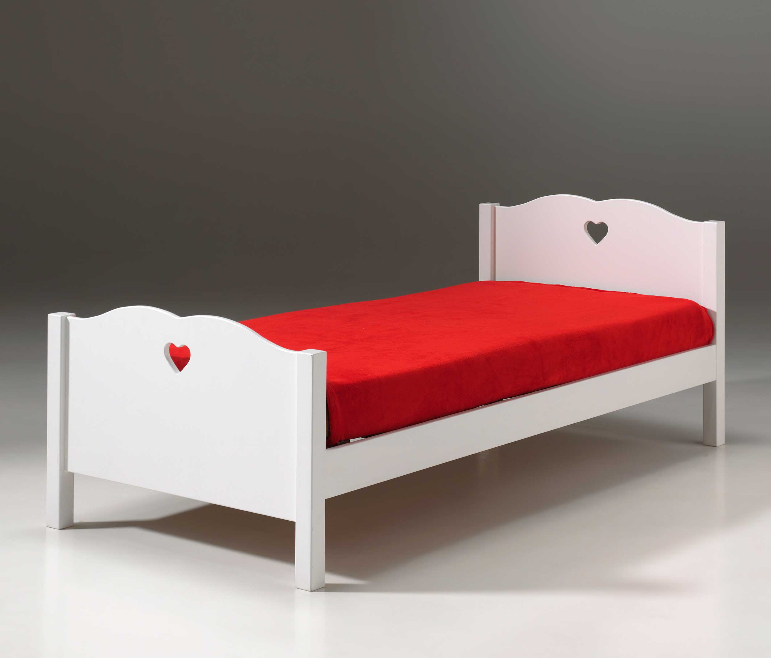 Lit enfant Amori 90x200cm pour fille - blanc - Image 7