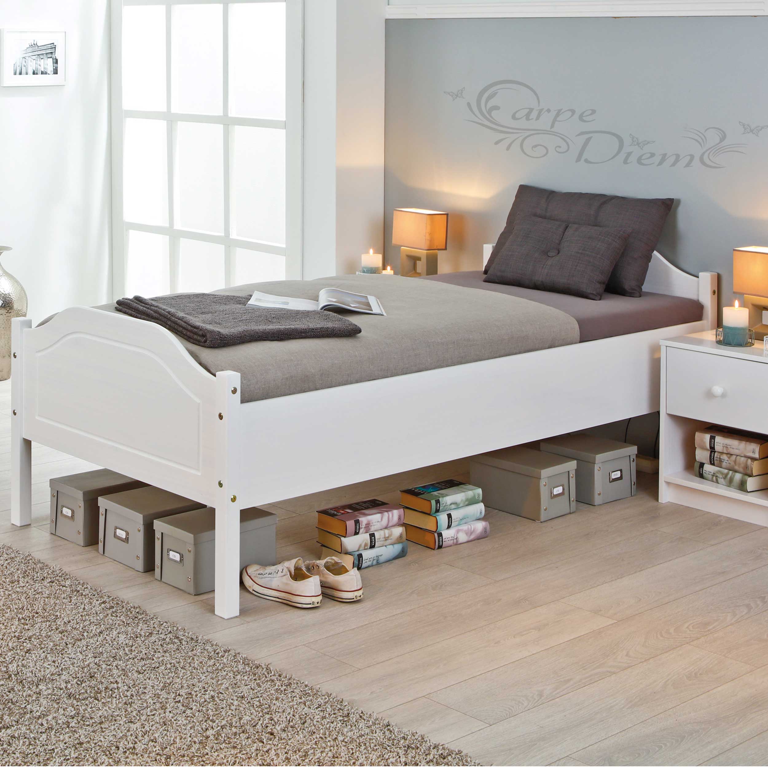 Lit enfant Karlo 90x200 cm - white wash