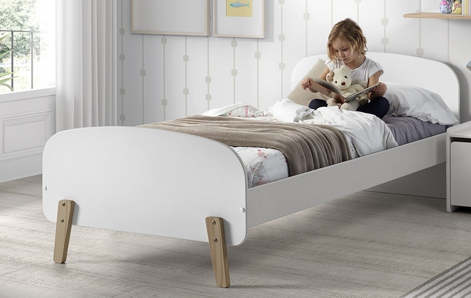 Lit enfant Kiddy 90x200 avec tiroir de lit - blanc - Image 5