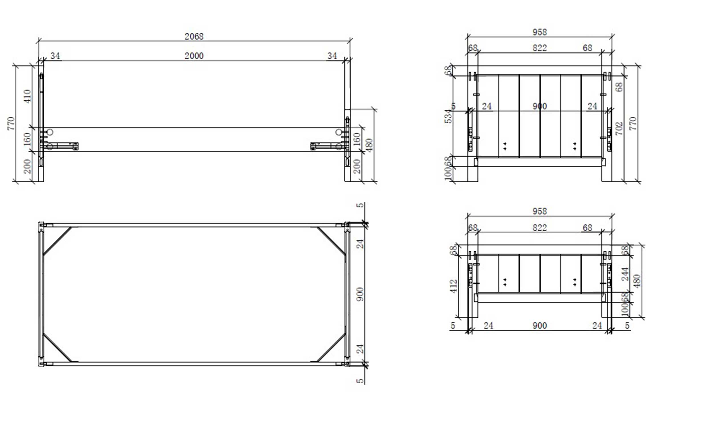 Lit Erik 90x200cm avec tiroir de lit - blanc - Image 6