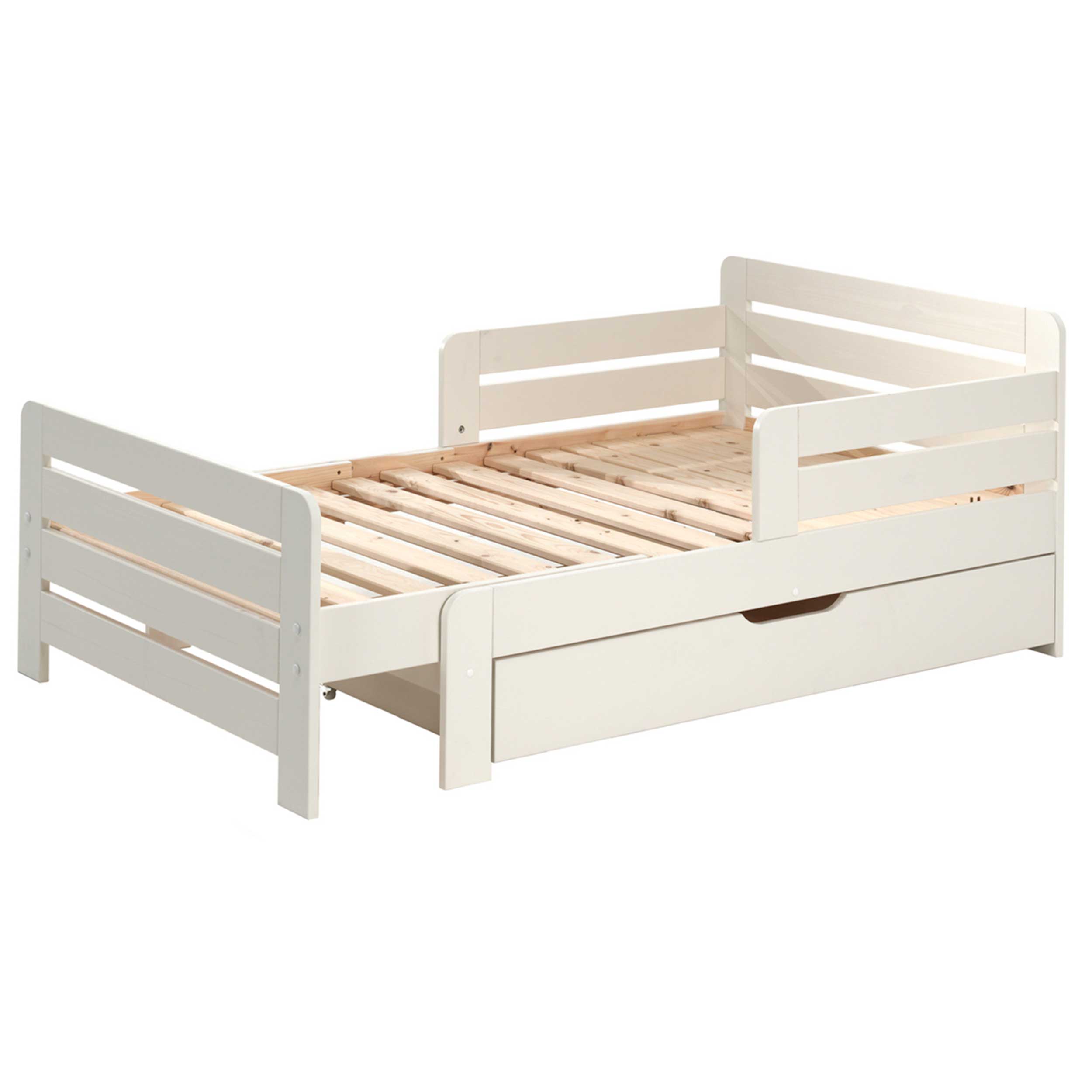 Lit extensible Jumper avec tiroir de lit - blanc - Image 9