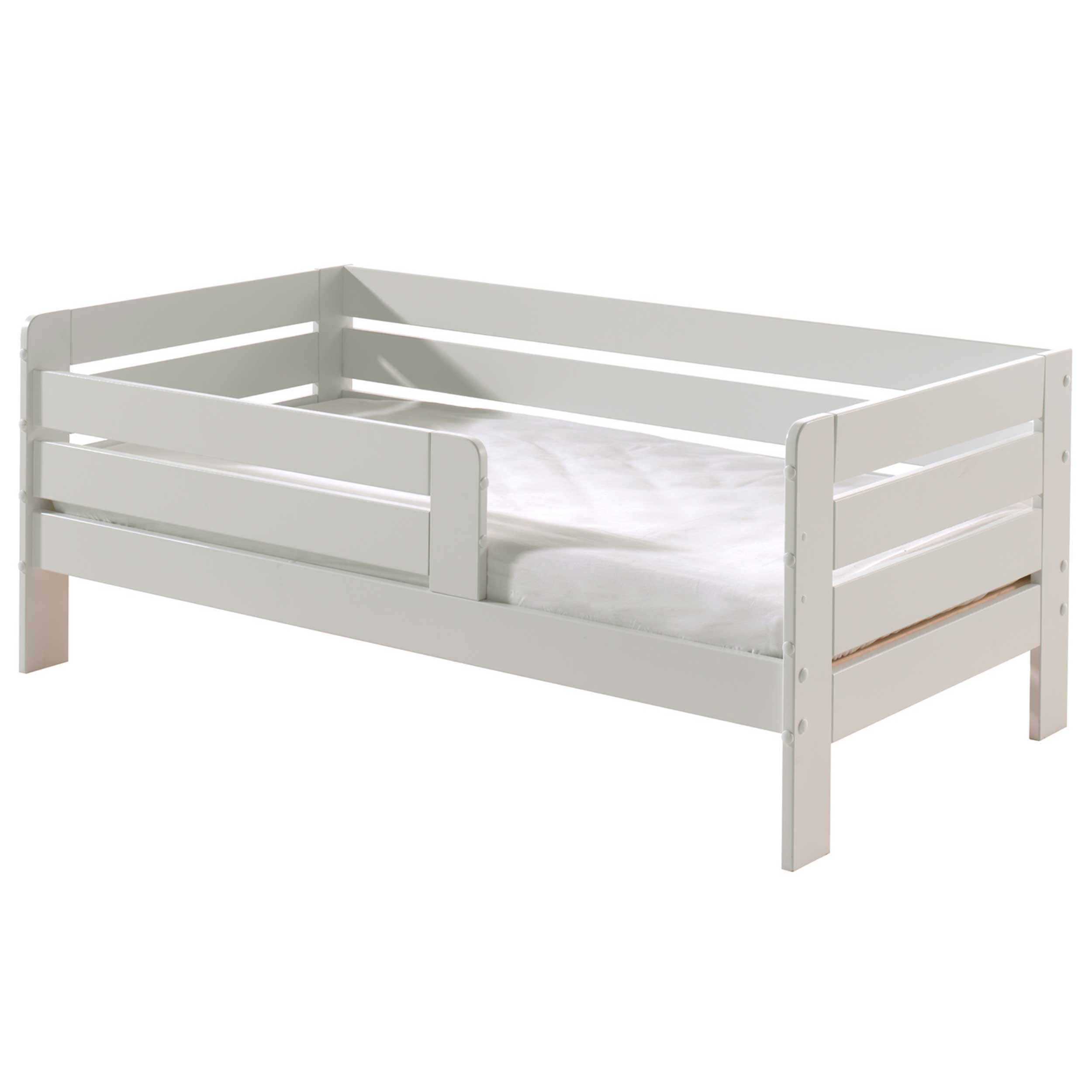 Lit junior Anastasia 70 x 140cm bois pin - blanc - Image 7