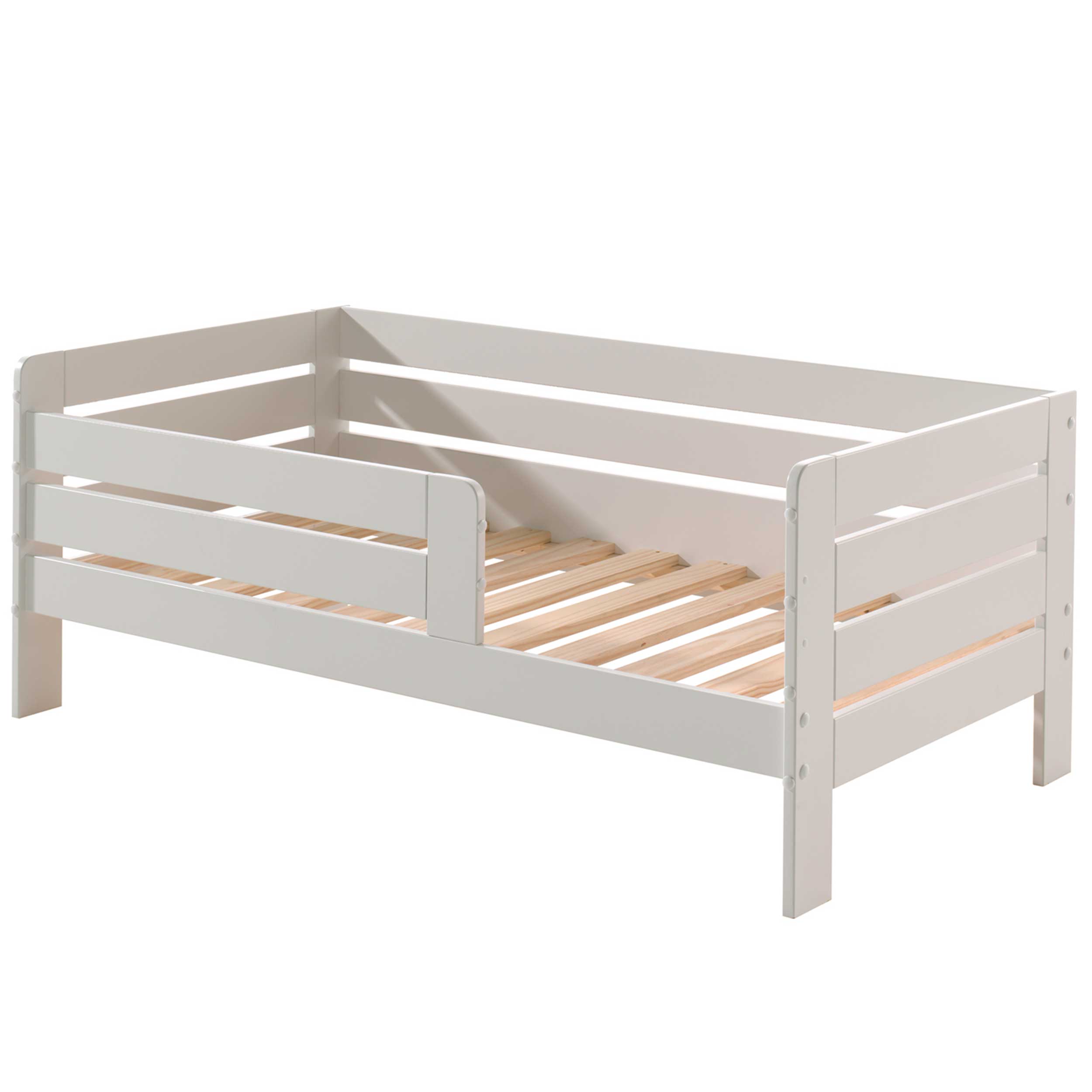 Lit junior Anastasia avec tiroir de lit 70 x 140cm bois pin - blanc - Image 4