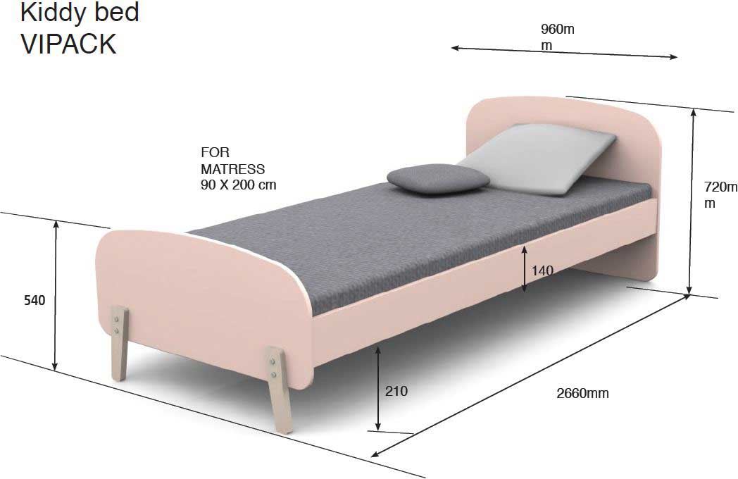 Lit Kiddy 90x200 - menthe - Image 2
