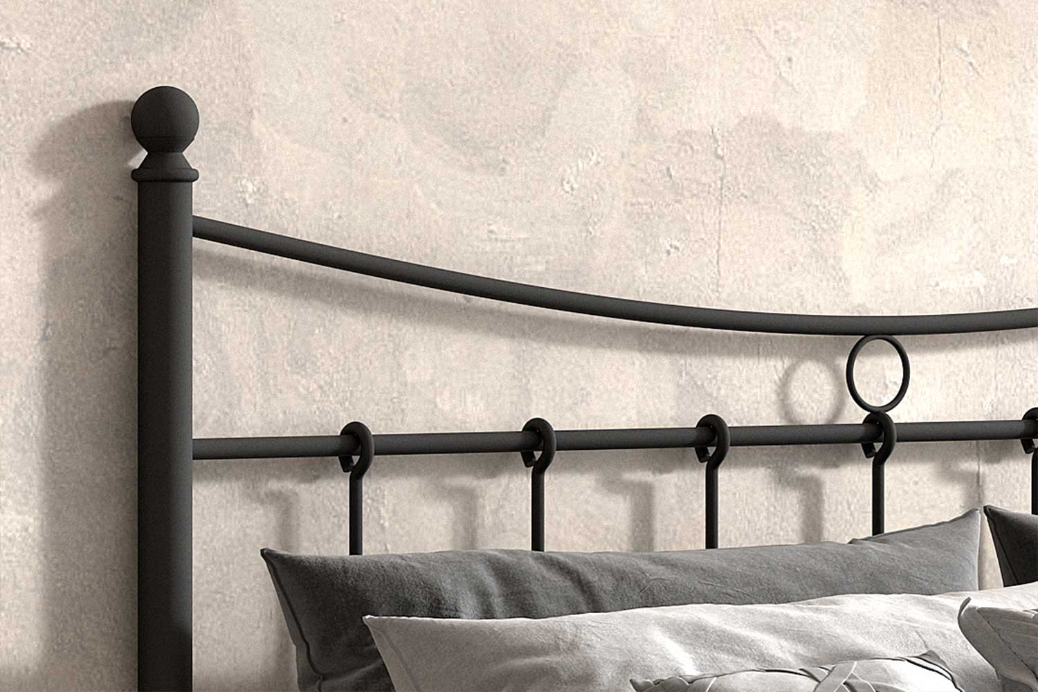 Lit Liza 140x200 avec sommier à lattes - noir - Image 5