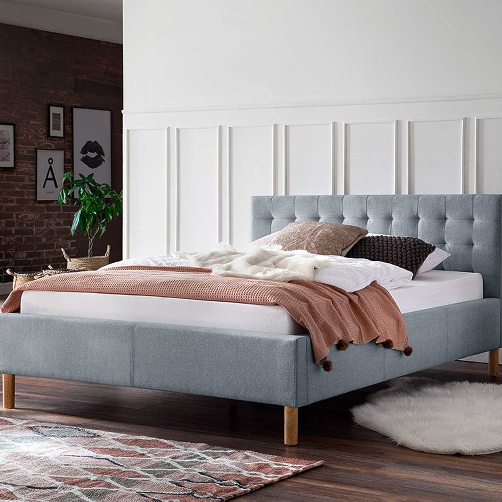 Lit Marilou 140x200 - bleu