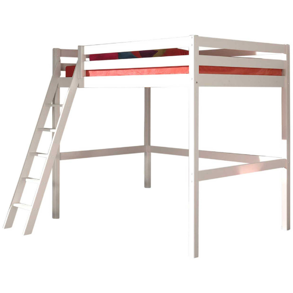 Lit mezzanine Claire 140x200 - blanc - Image 2