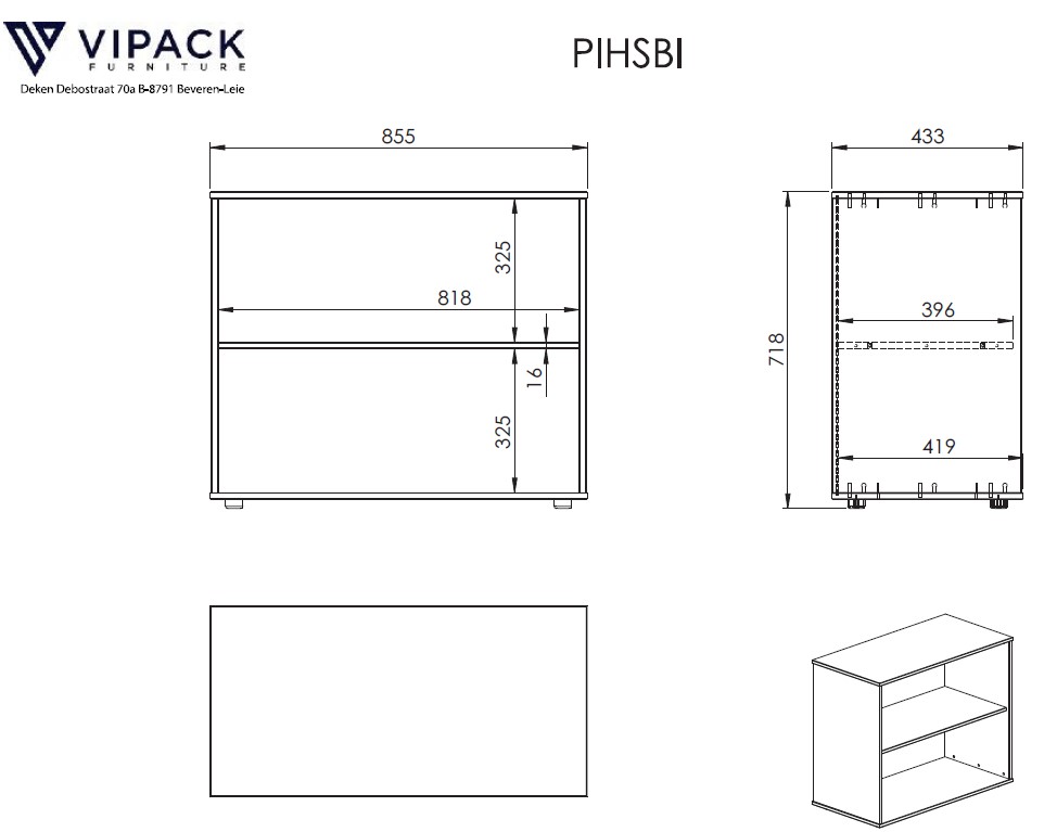 Lit mezzanine Claire 140x200cm avec bibliothèque et canapé-lit - blanc - Image 2
