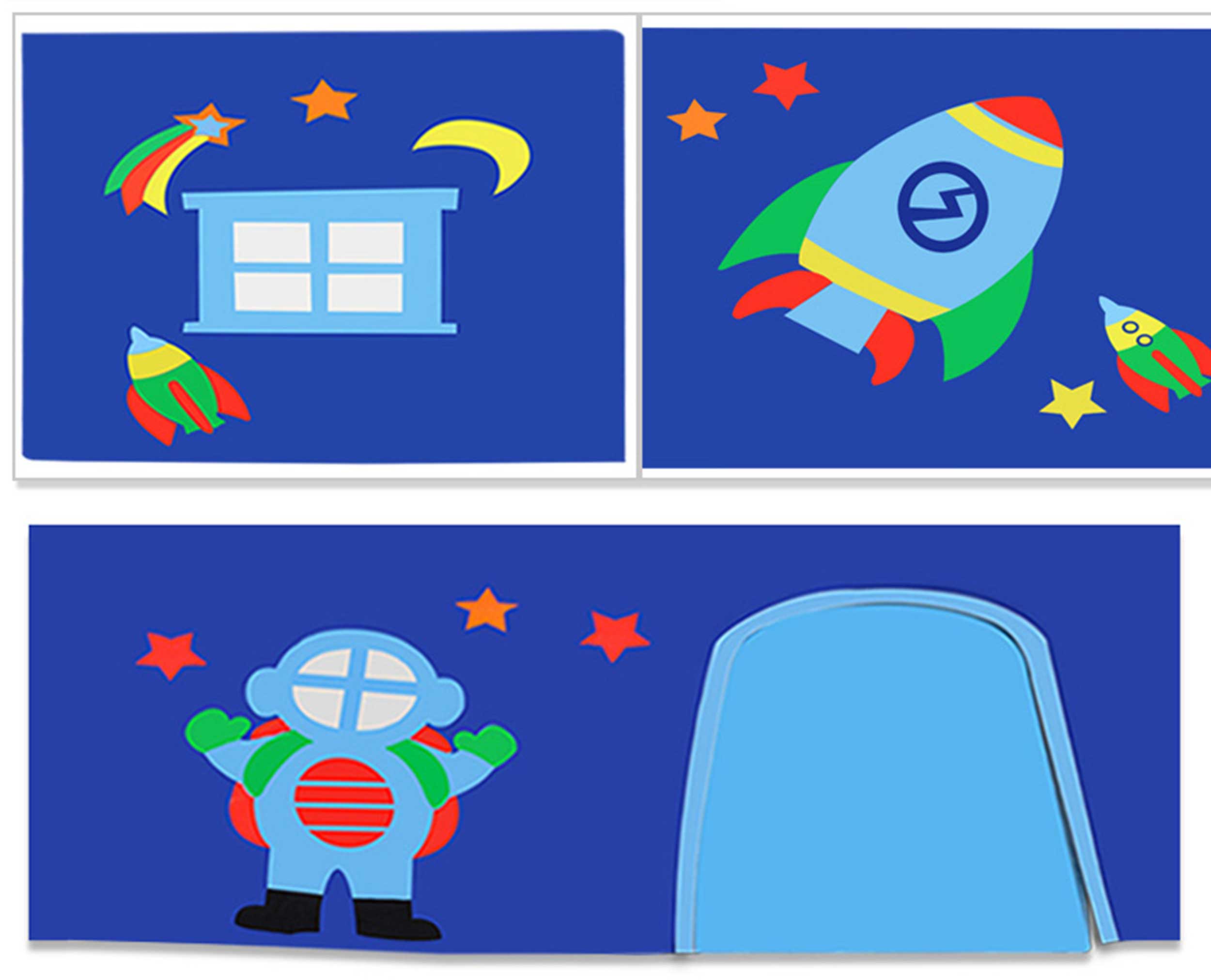 Lit mi-hauteur Astrid avec toboggan & tente de lit Astro - bois de pin - Image 2