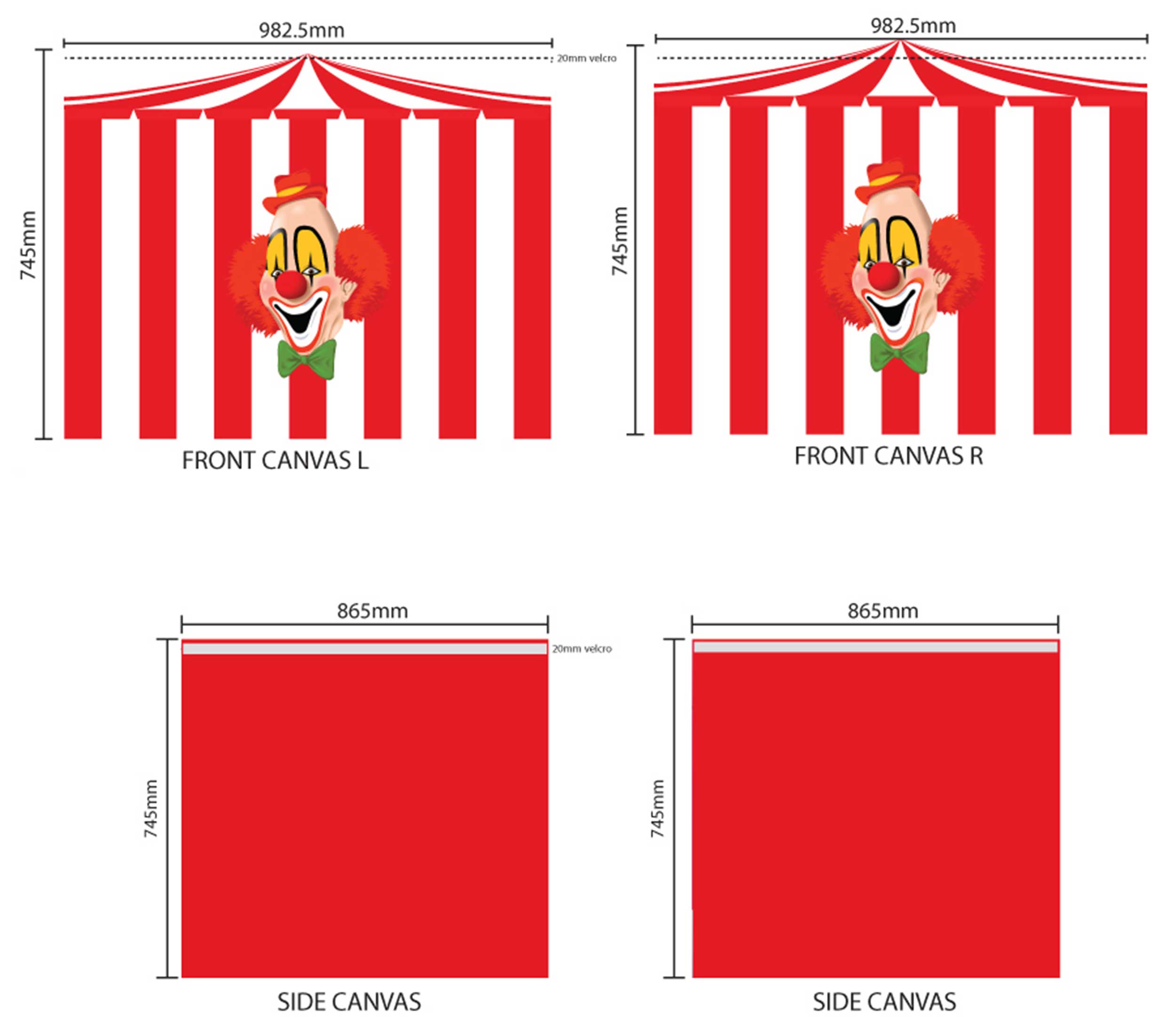 Lit mi-hauteur Astrid avec toboggan & tente de lit Cirque - bois de pin - Image 2