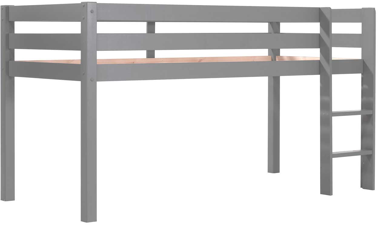 Lit mi-hauteur Charlotte avec tente de lit Bella - gris - Image 4