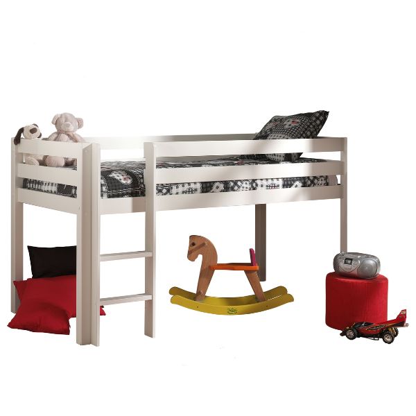 Lit mi-hauteur Charlotte avec tente de lit Cirque - blanc - Image 5