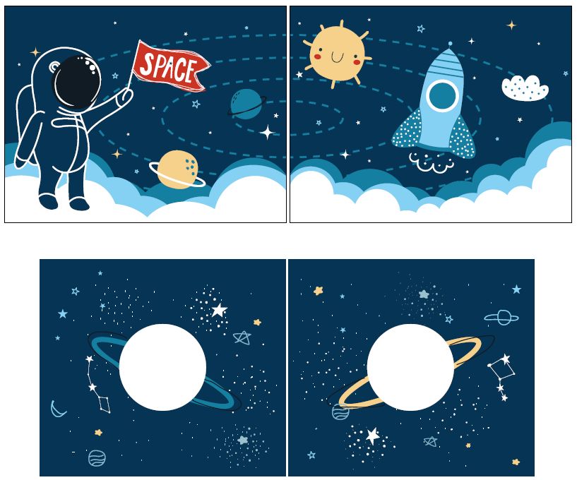 Lit mi-hauteur Charlotte avec tente de lit Space Shuttle - gris - Image 3