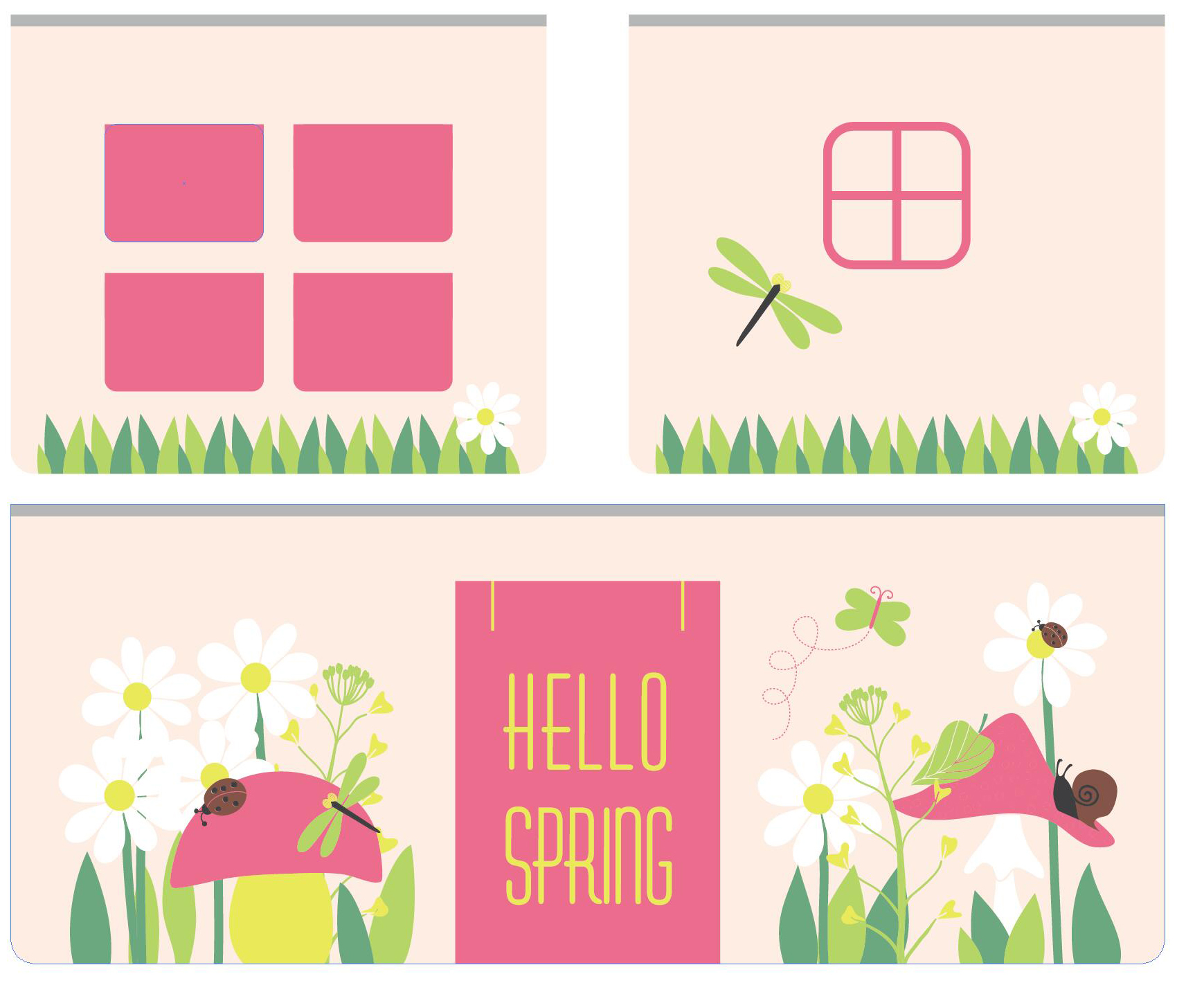 Lit mi-hauteur Charlotte avec tente et tunnel de lit et sacs de rangement Spring - bois de pin - Image 5