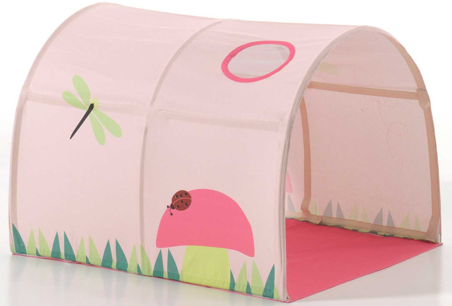 Lit mi-hauteur Charlotte avec tente et tunnel de lit Spring - gris - Image 2