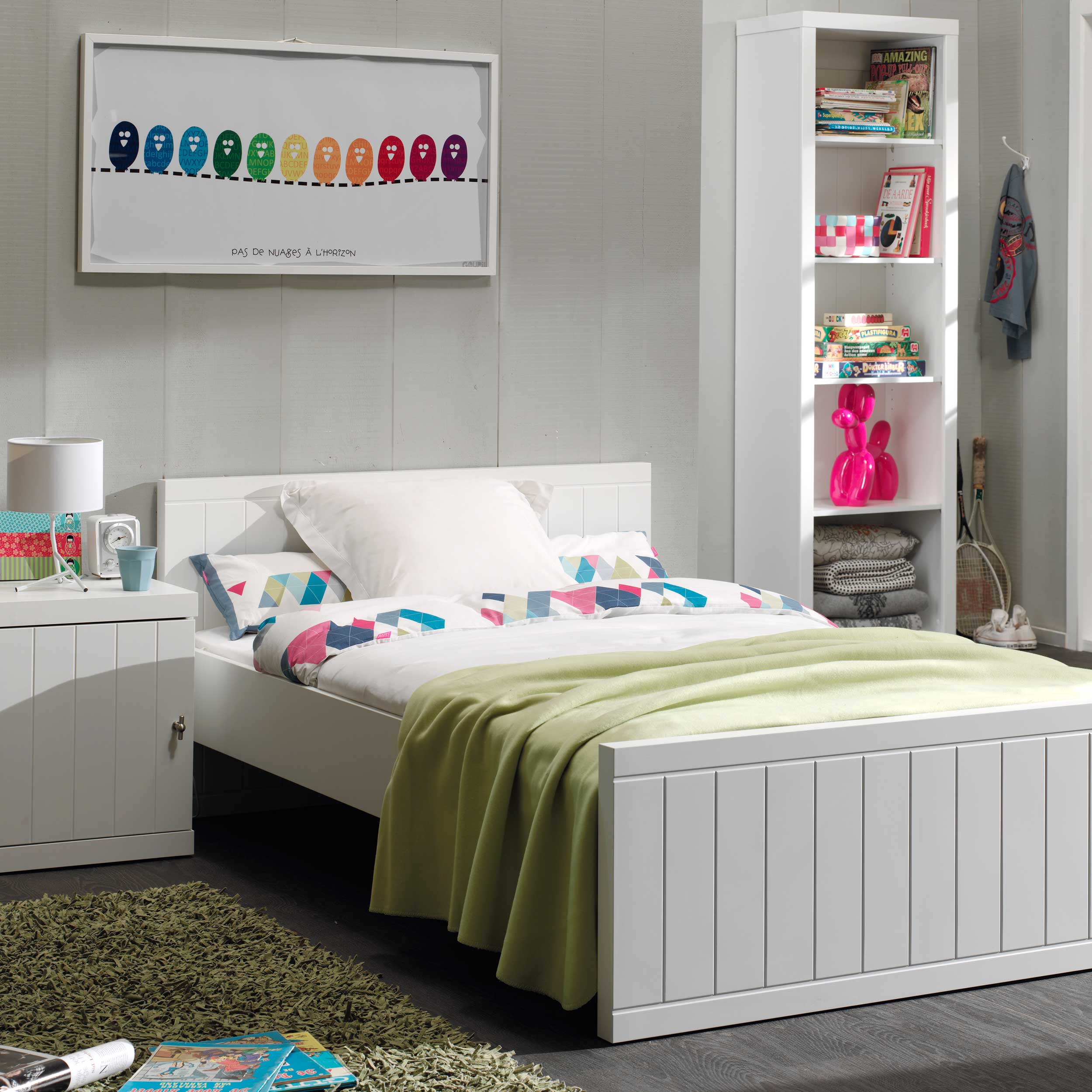 Lit Robin 120x200cm - blanc