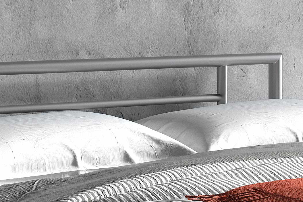 Lit Sandro 140x200 métal - gris - Image 6